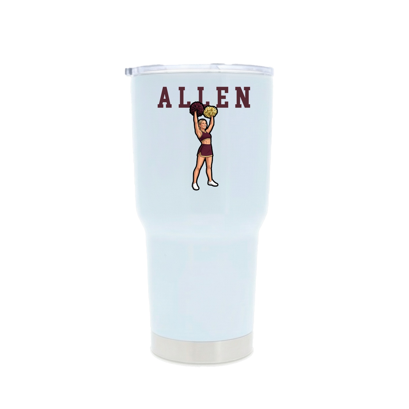 30oz Stainless Steel Tumbler — Shirsey in White