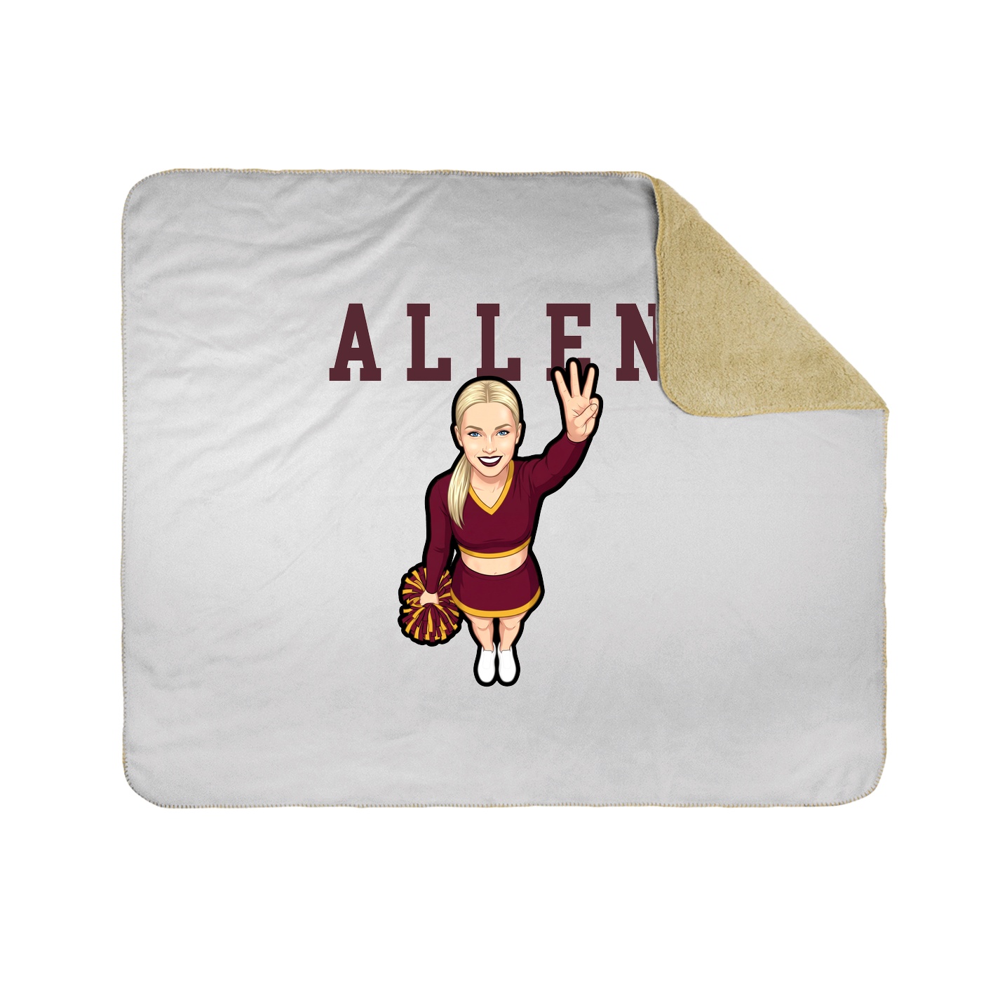Throw Blanket — Shirsey in White
