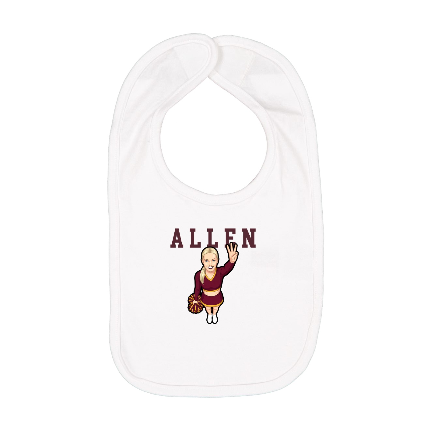 Infant Bib — Shirsey in White