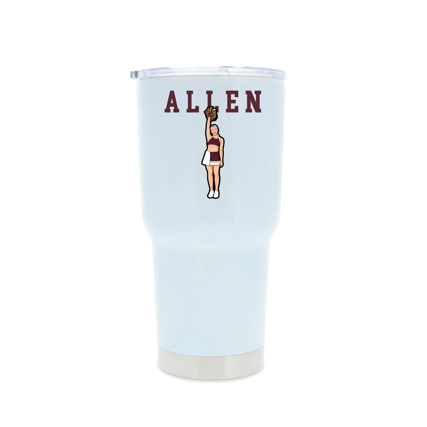 30oz Stainless Steel Tumbler — Shirsey in White