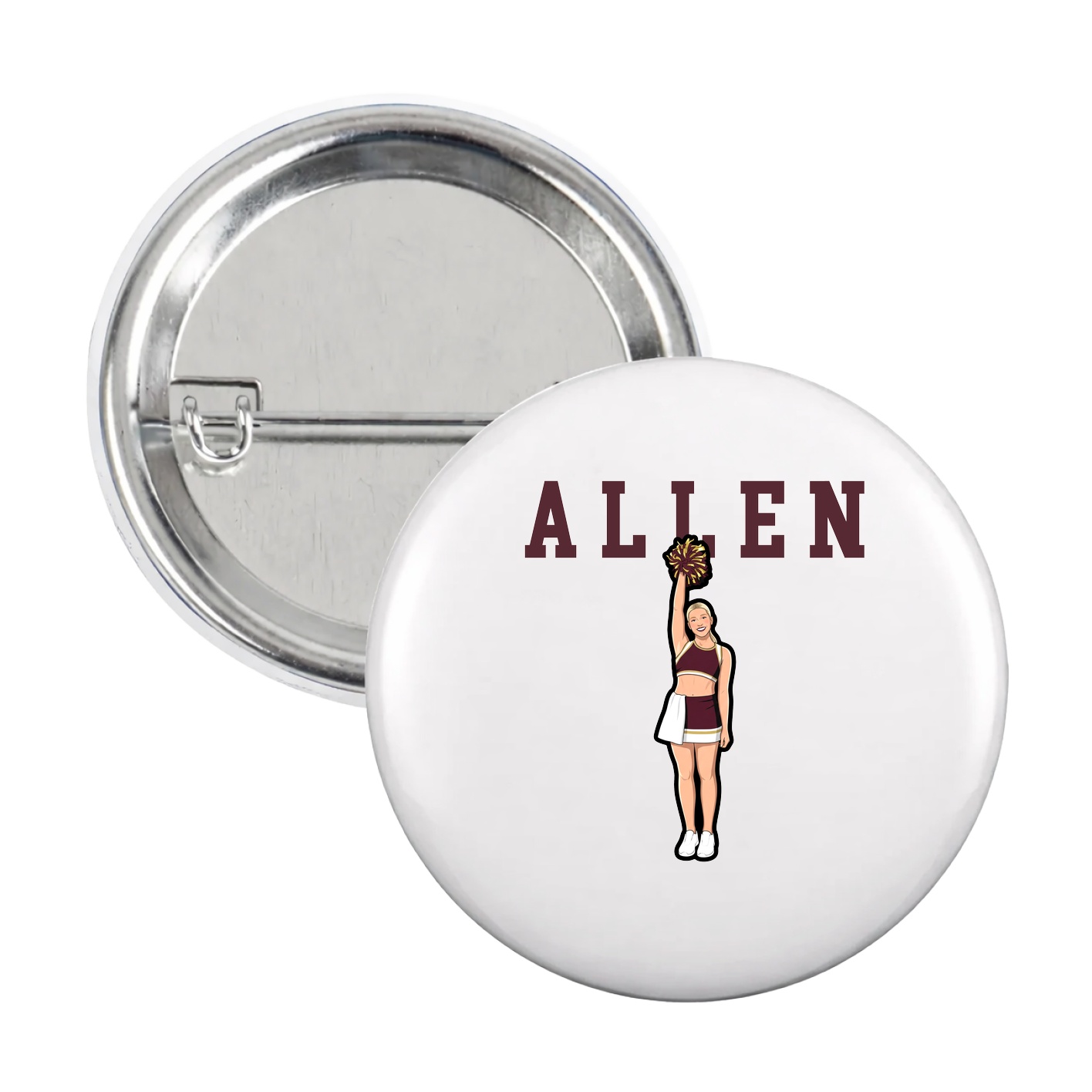 Game Day Button — Shirsey in White