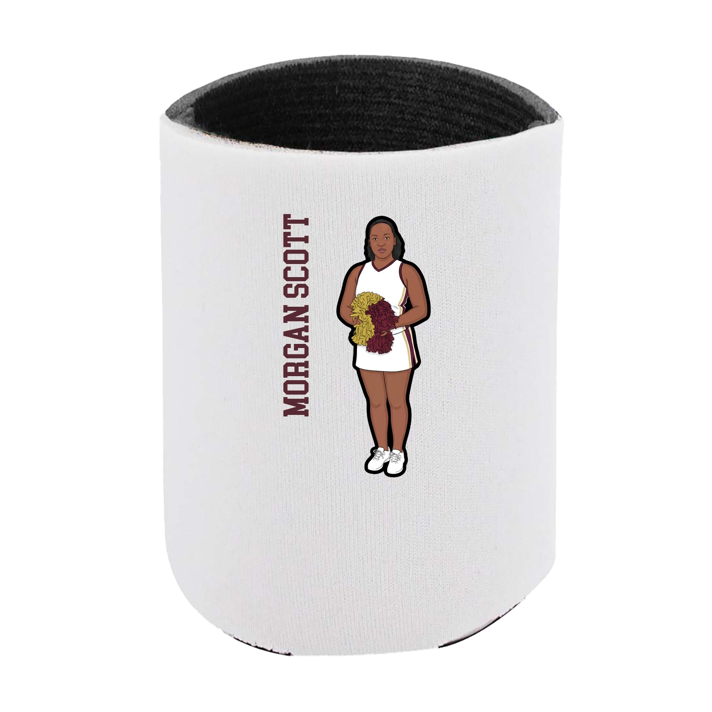 Can Holder — Name Vertical in White