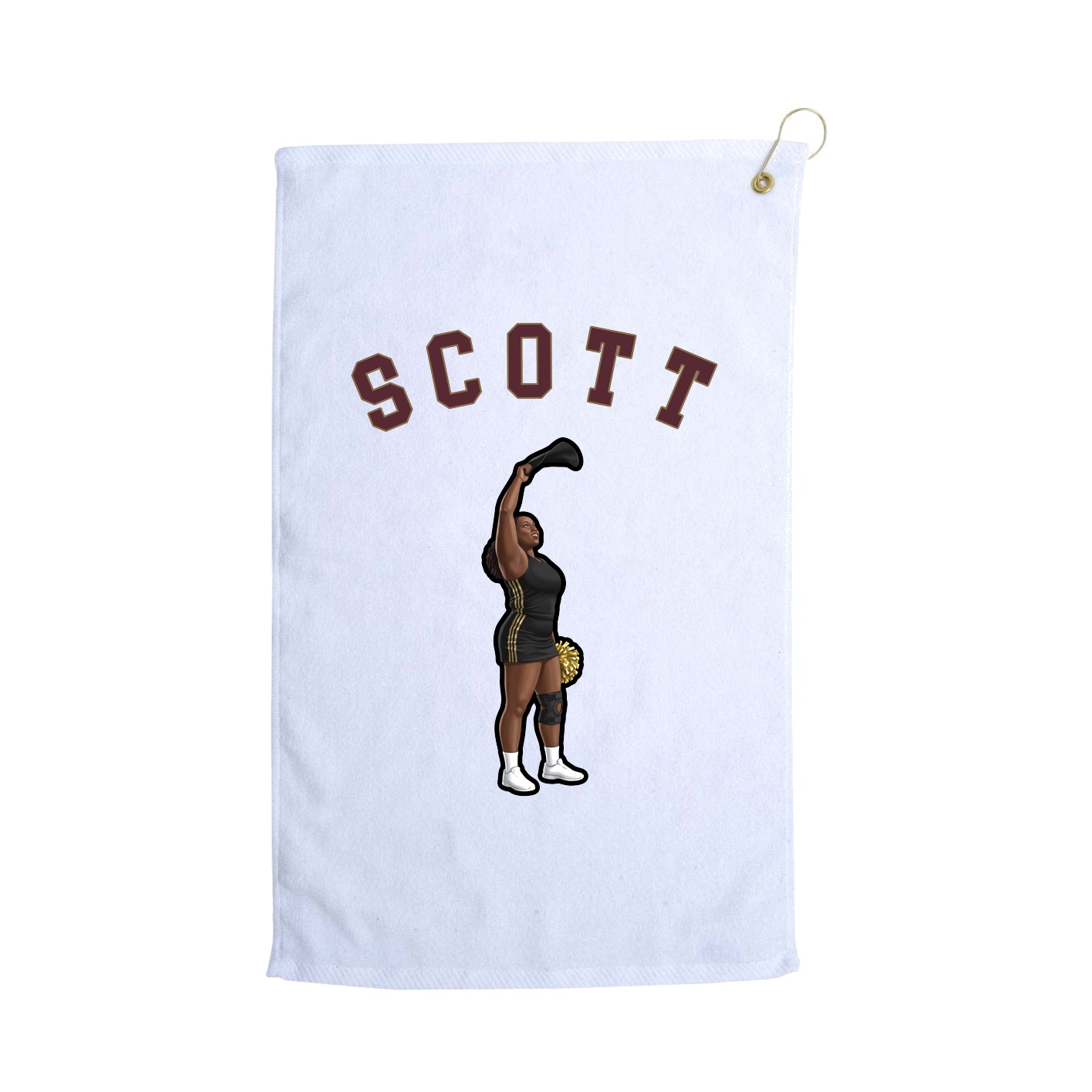 Golf Towel — Shirsey Arch in White