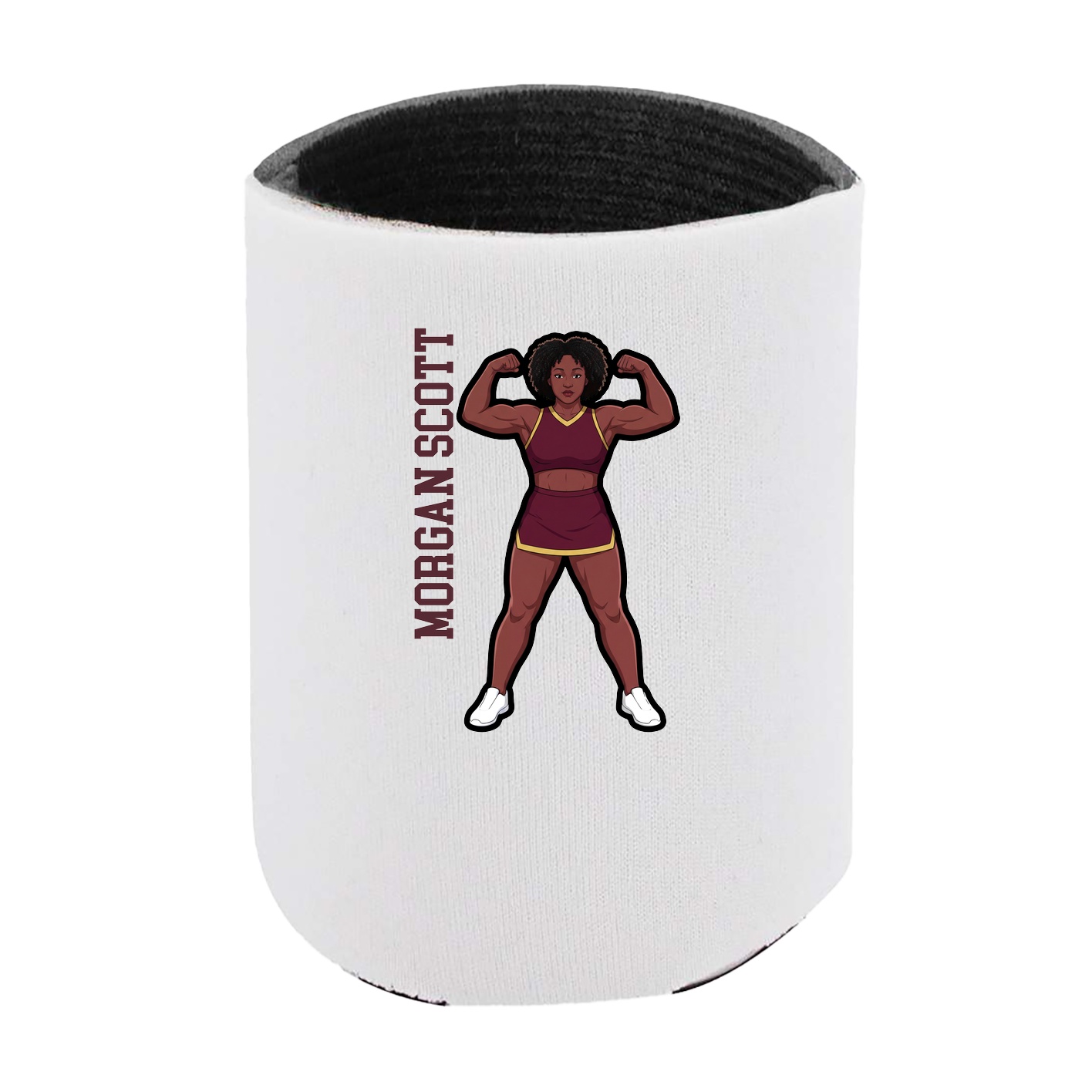 Can Holder — Name Vertical in White