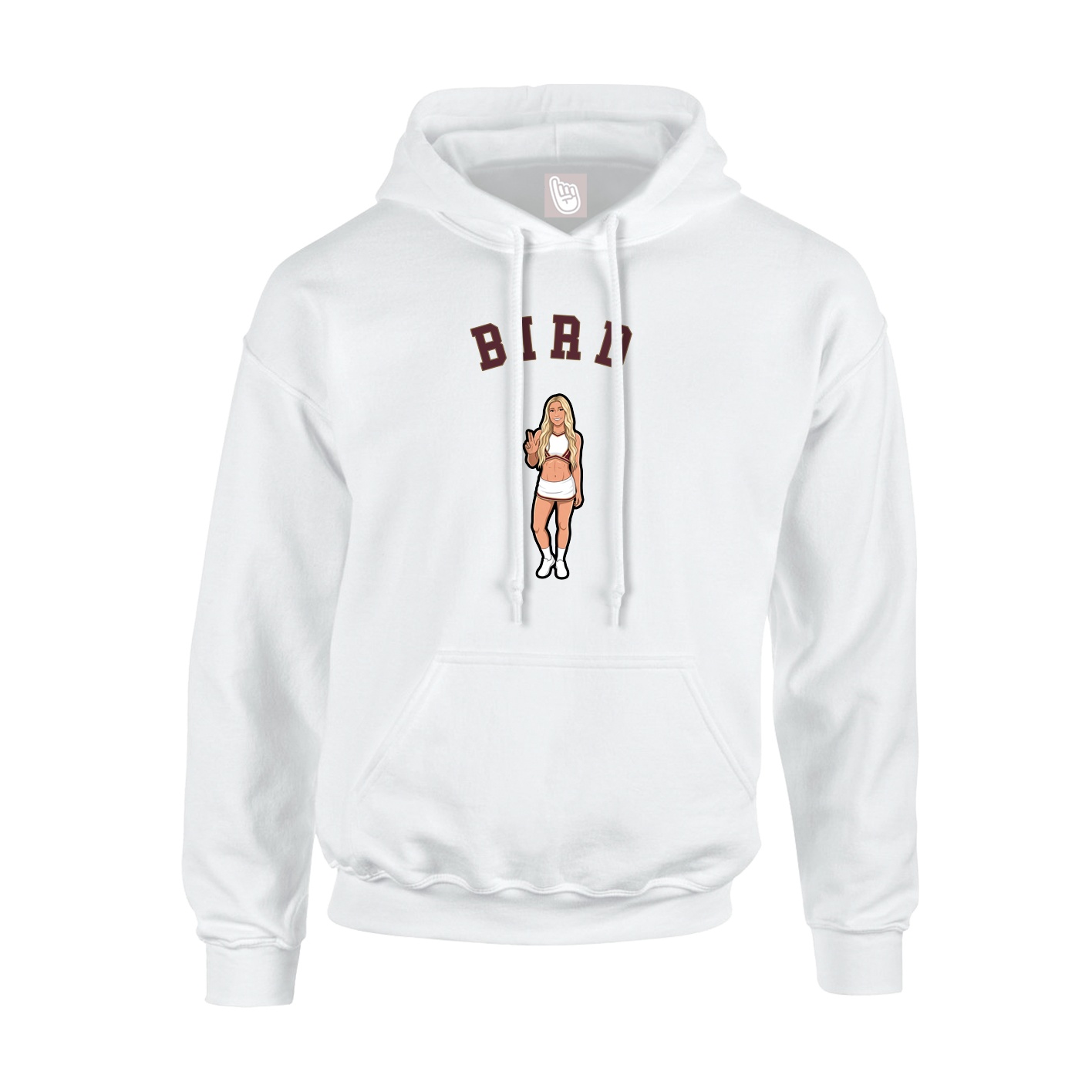 Youth Hoodie — Shirsey Arch in White