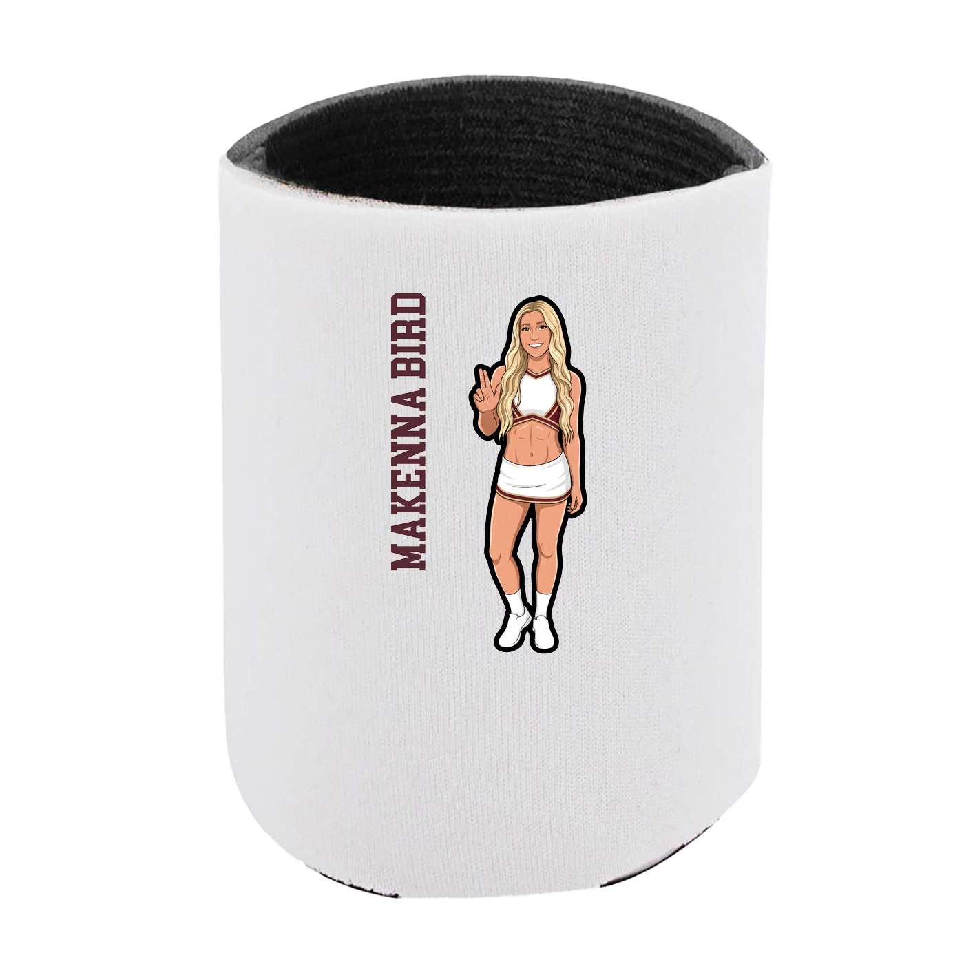 Can Holder — Name Vertical in White