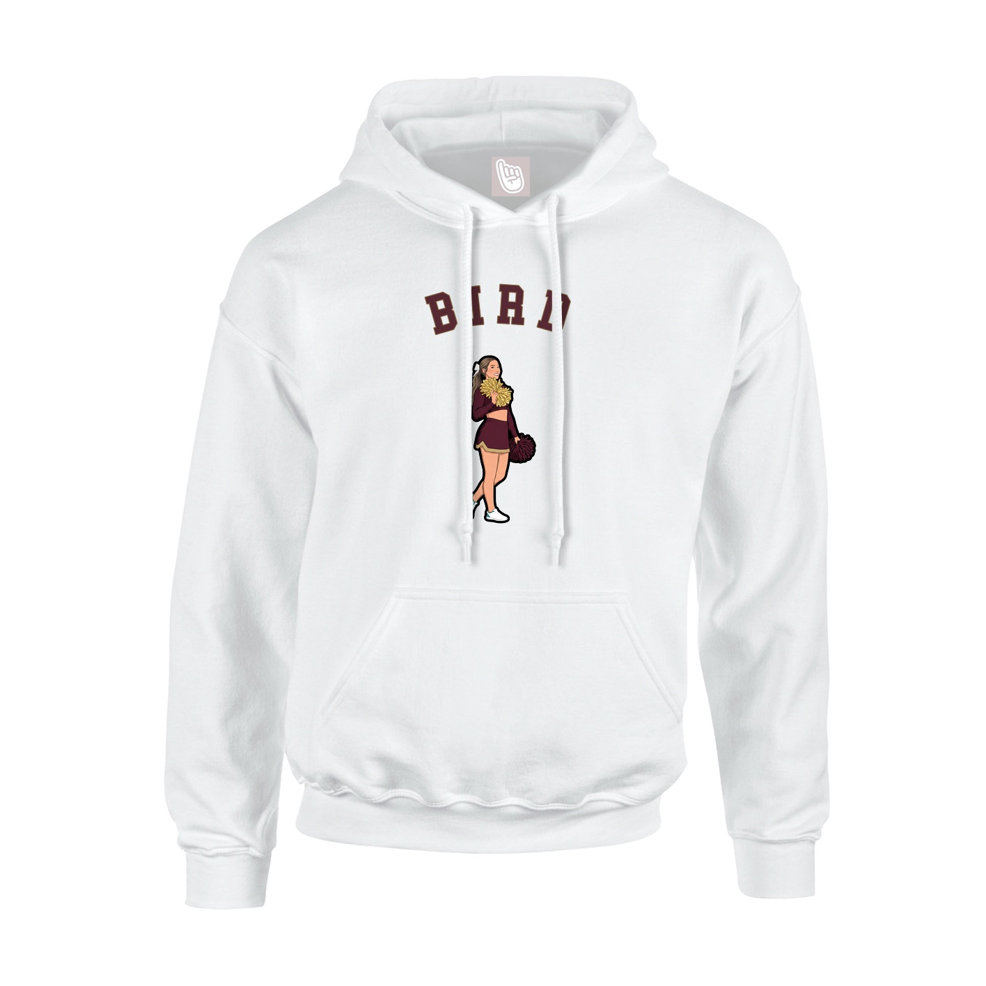 Youth Hoodie — Shirsey Arch in White
