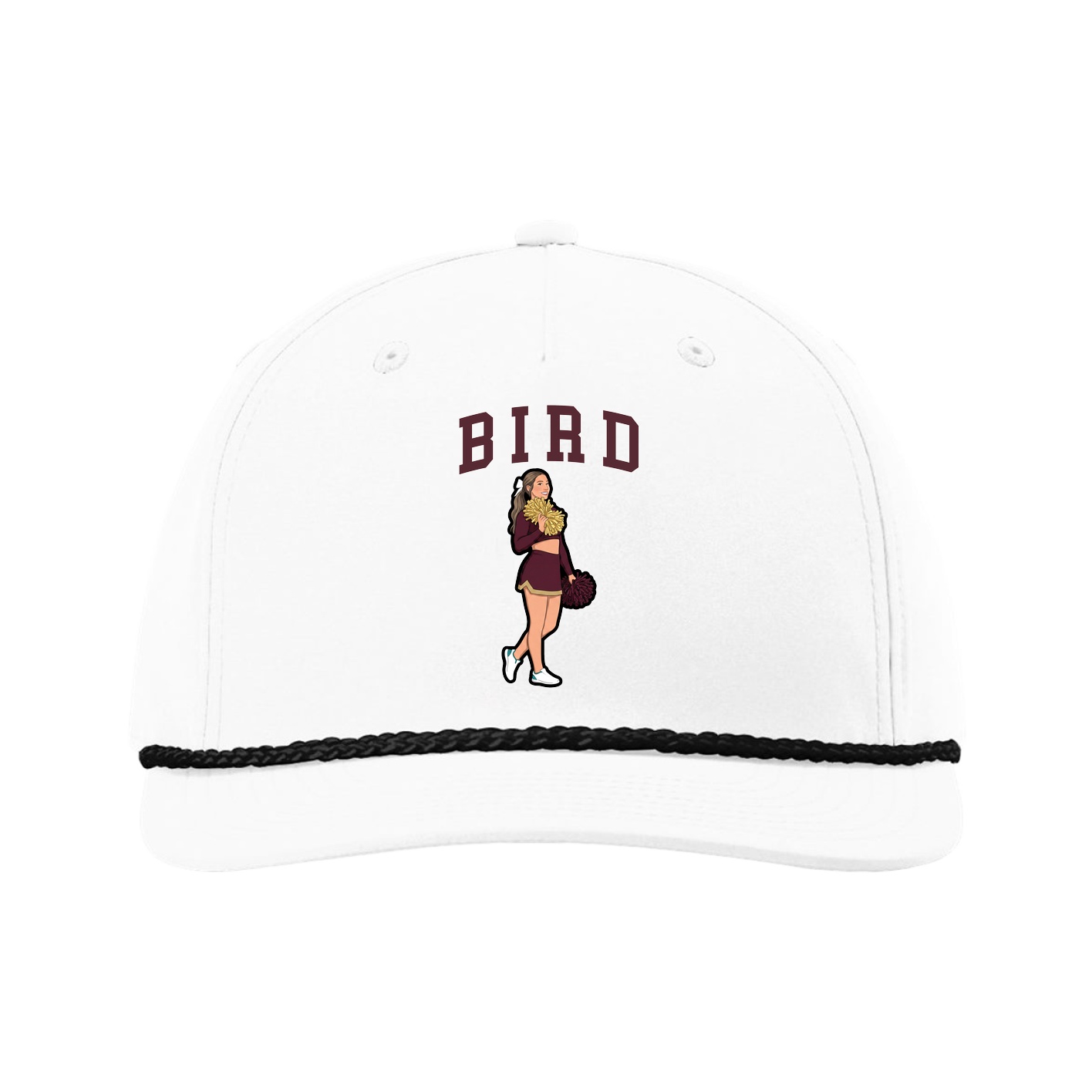 Five-Panel Classic Rope Cap — Shirsey in White