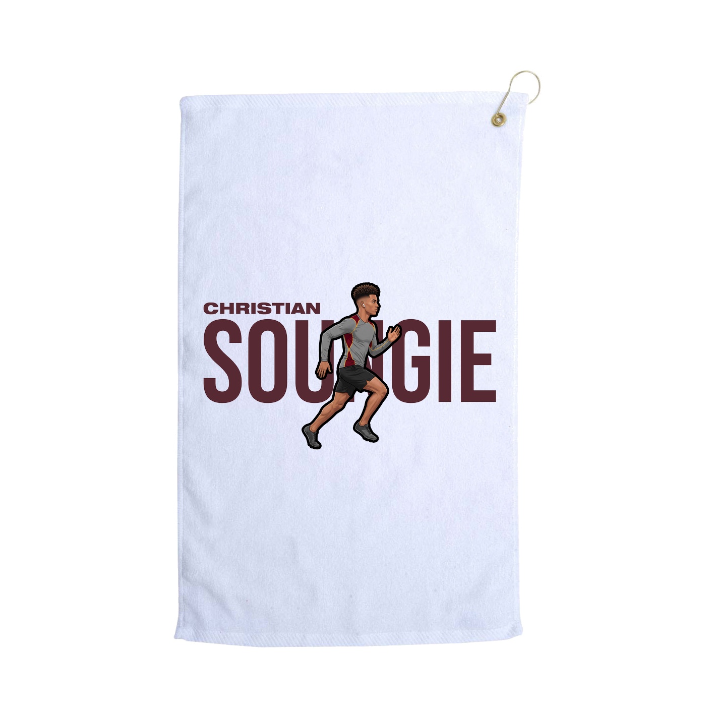 Golf Towel — Player Name in White