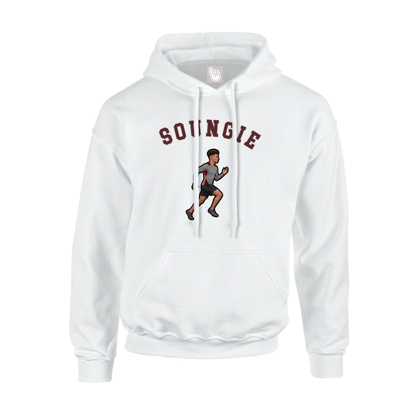 Youth Hoodie — Shirsey Arch in White