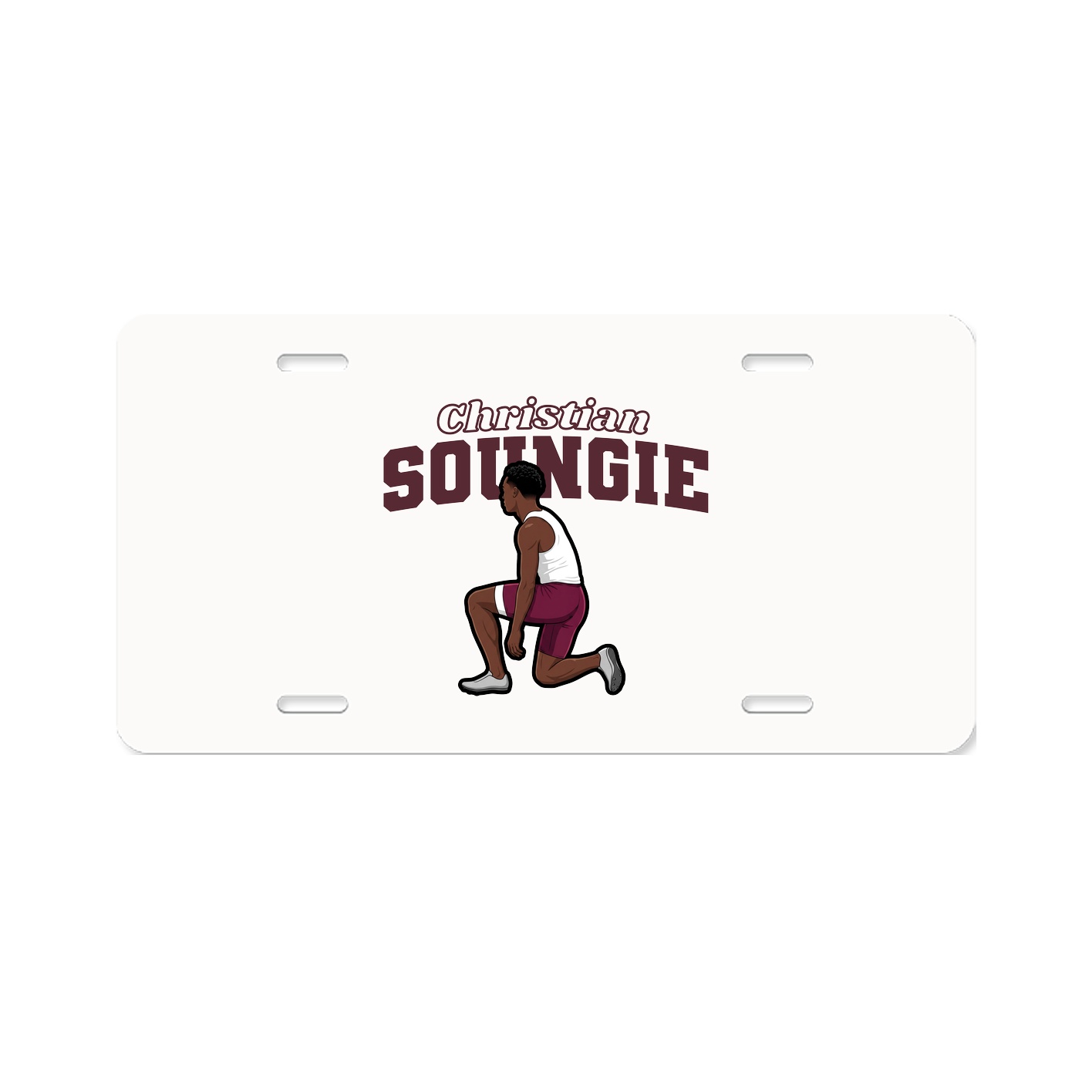 License Plate — Name Arch in Classic