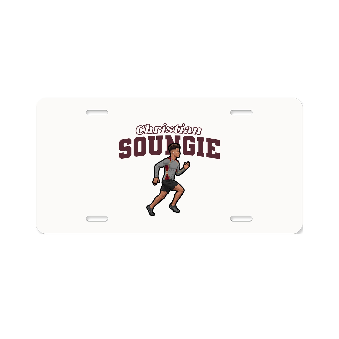 License Plate — Name Arch in Classic