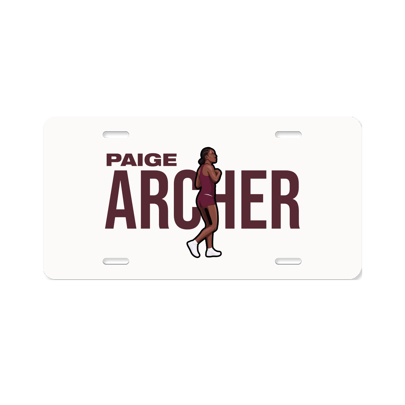 License Plate — Player Name in Classic
