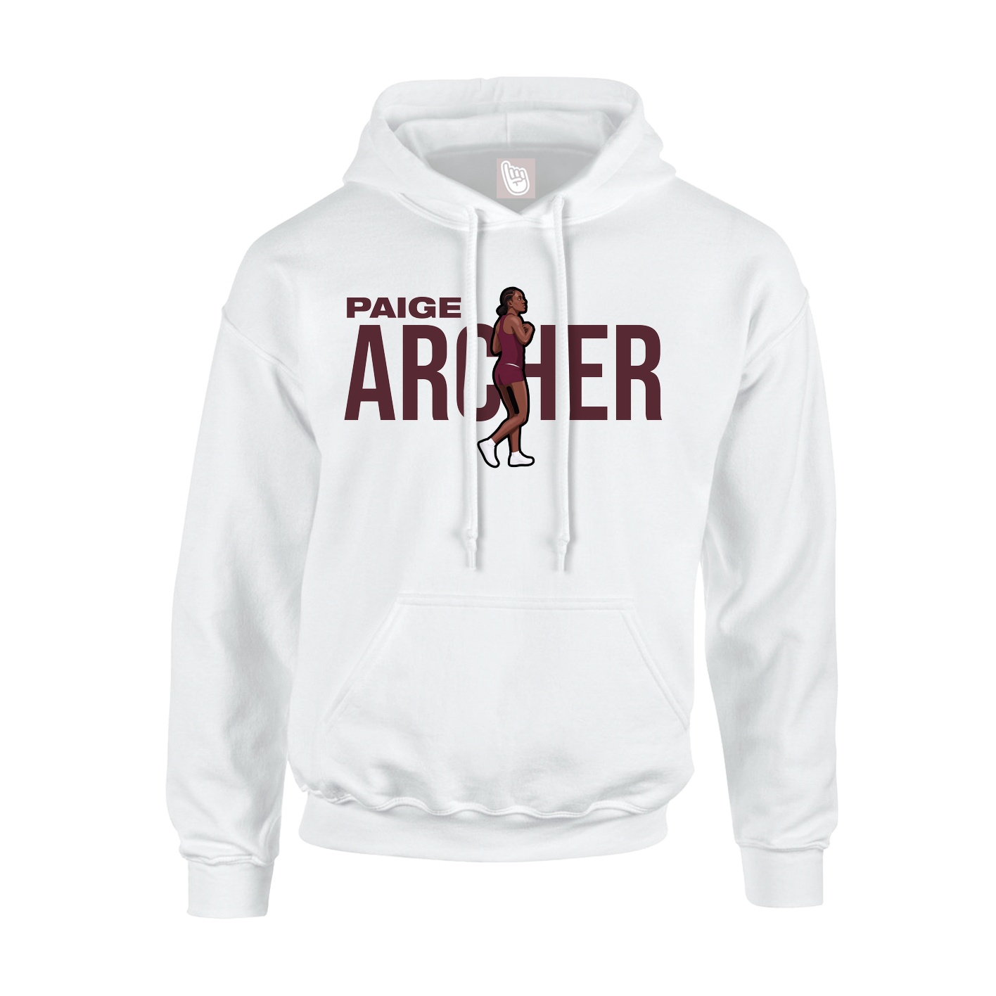 Youth Hoodie — Player Name in White