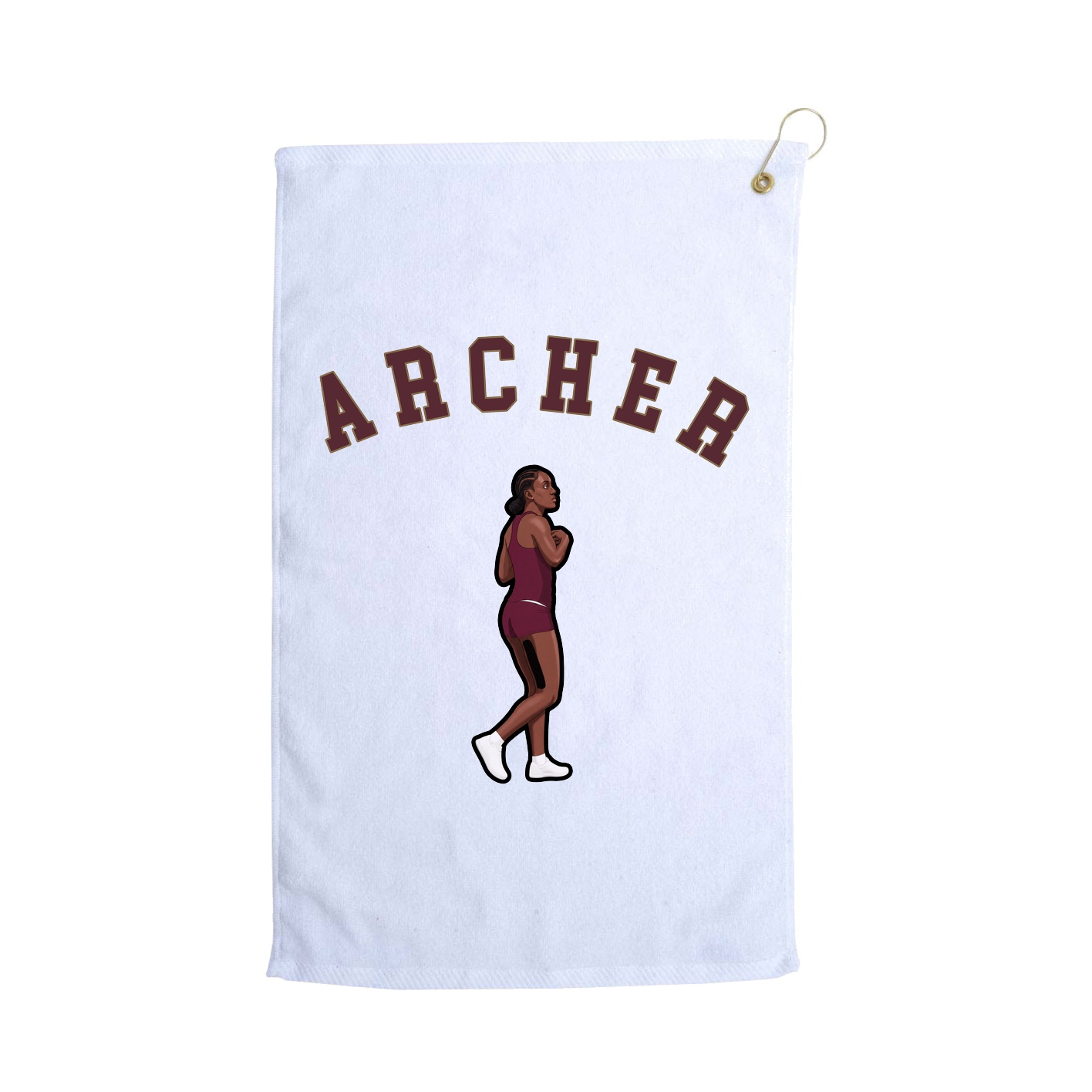 Golf Towel — Shirsey Arch in White