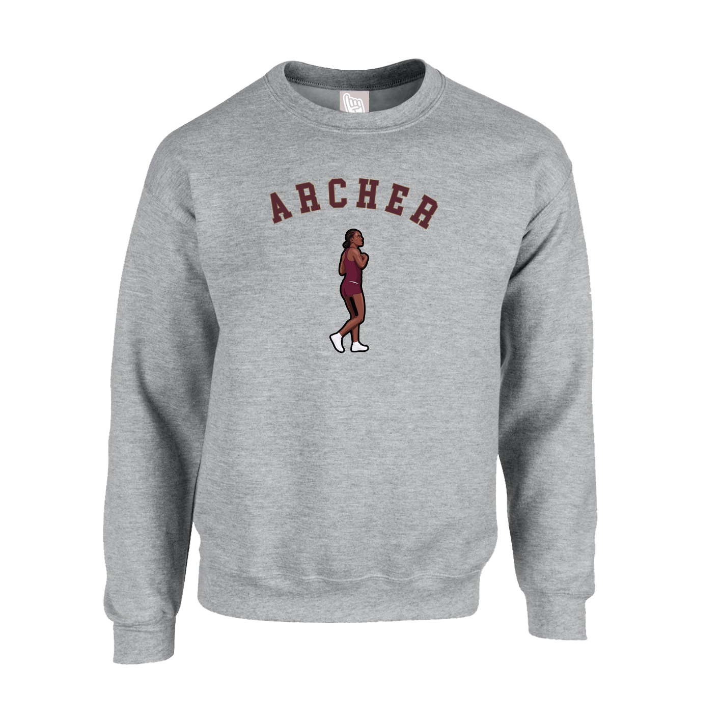 Fleece Crew — Shirsey Arch in Grey