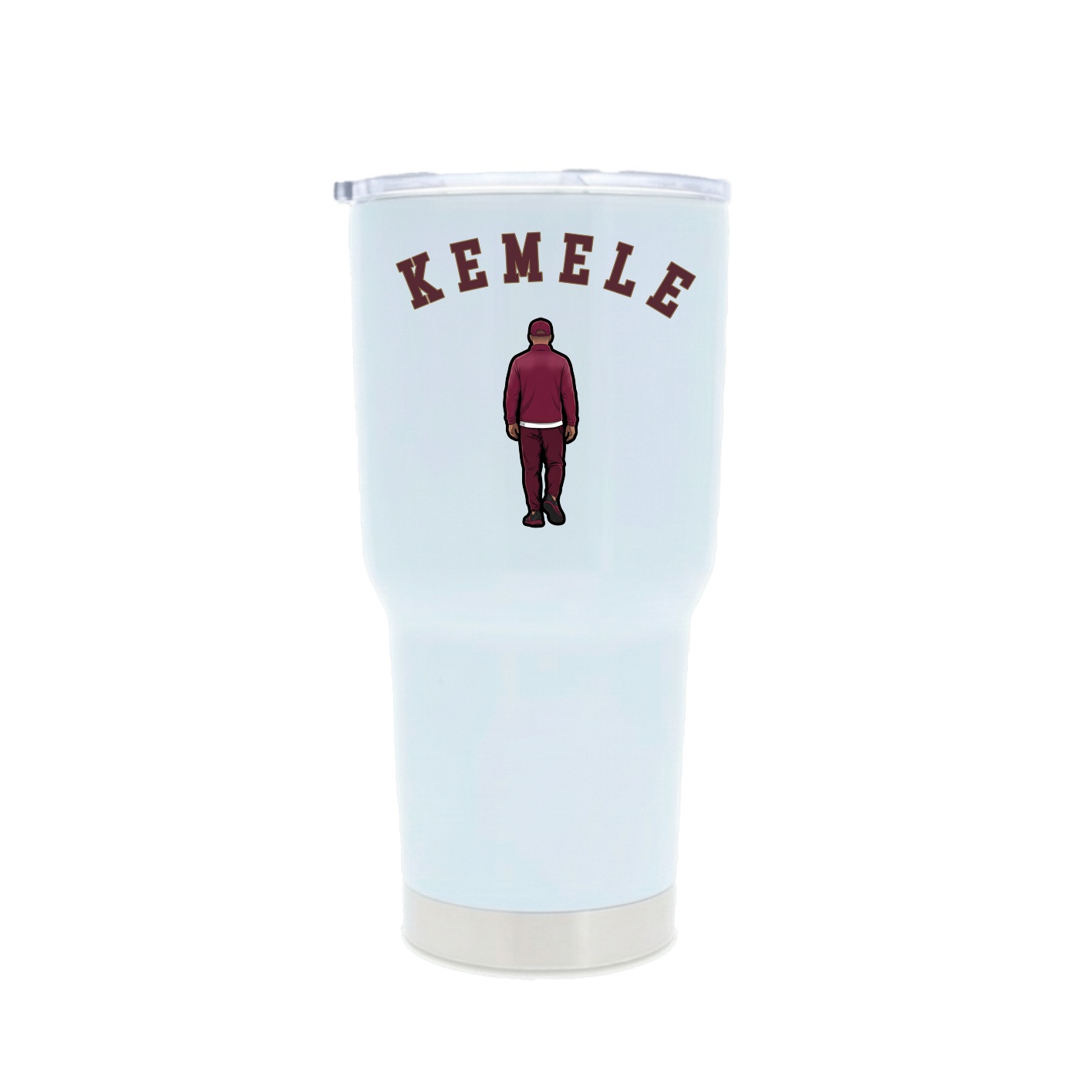 30oz Stainless Steel Tumbler — Shirsey Arch in White