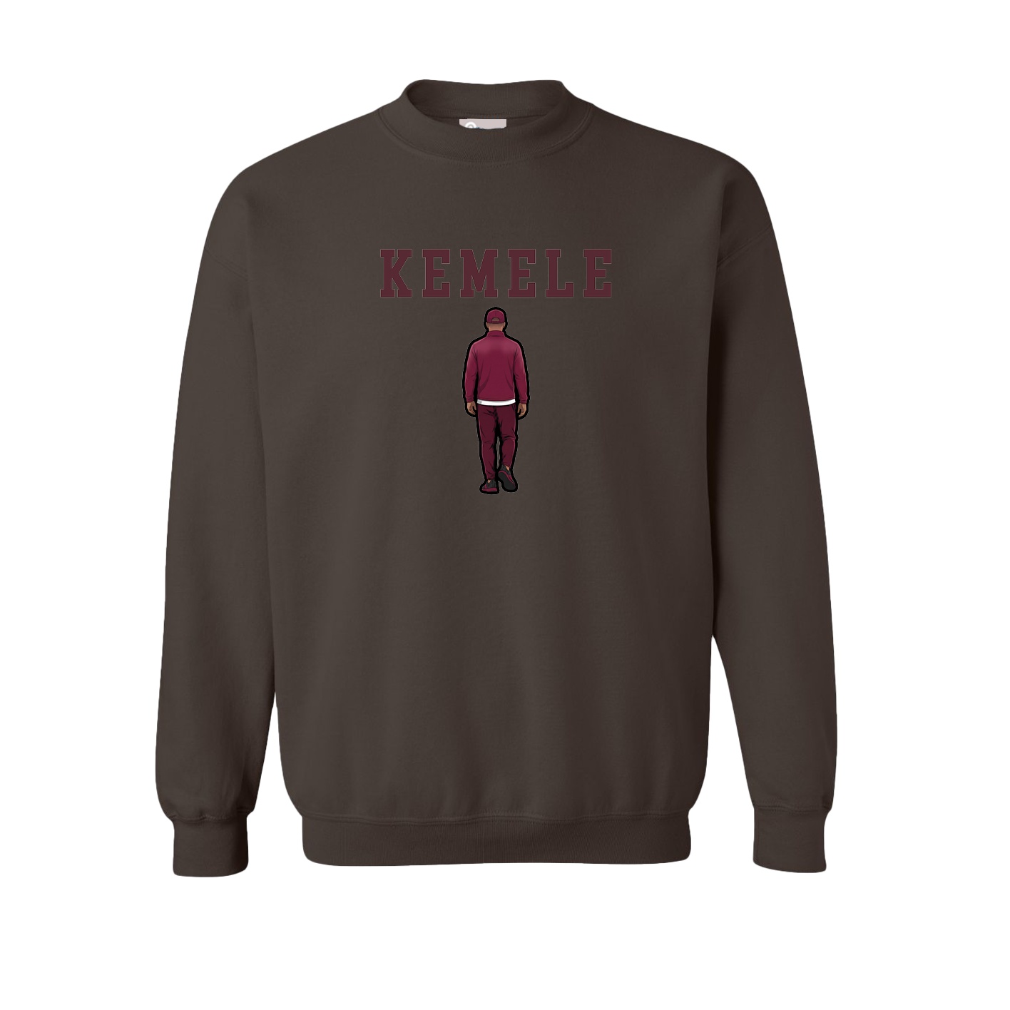 Fleece Crew — Shirsey in Brown