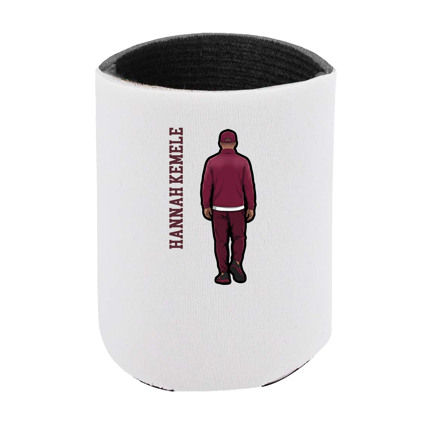 Can Holder — Name Vertical in White
