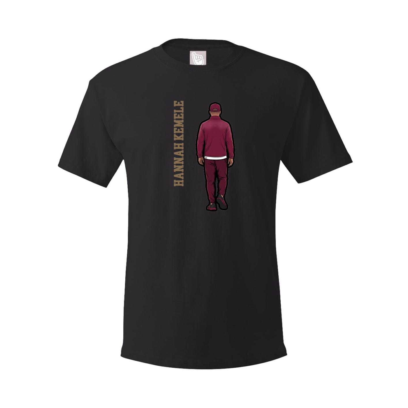 Tee — Name Vertical in Black