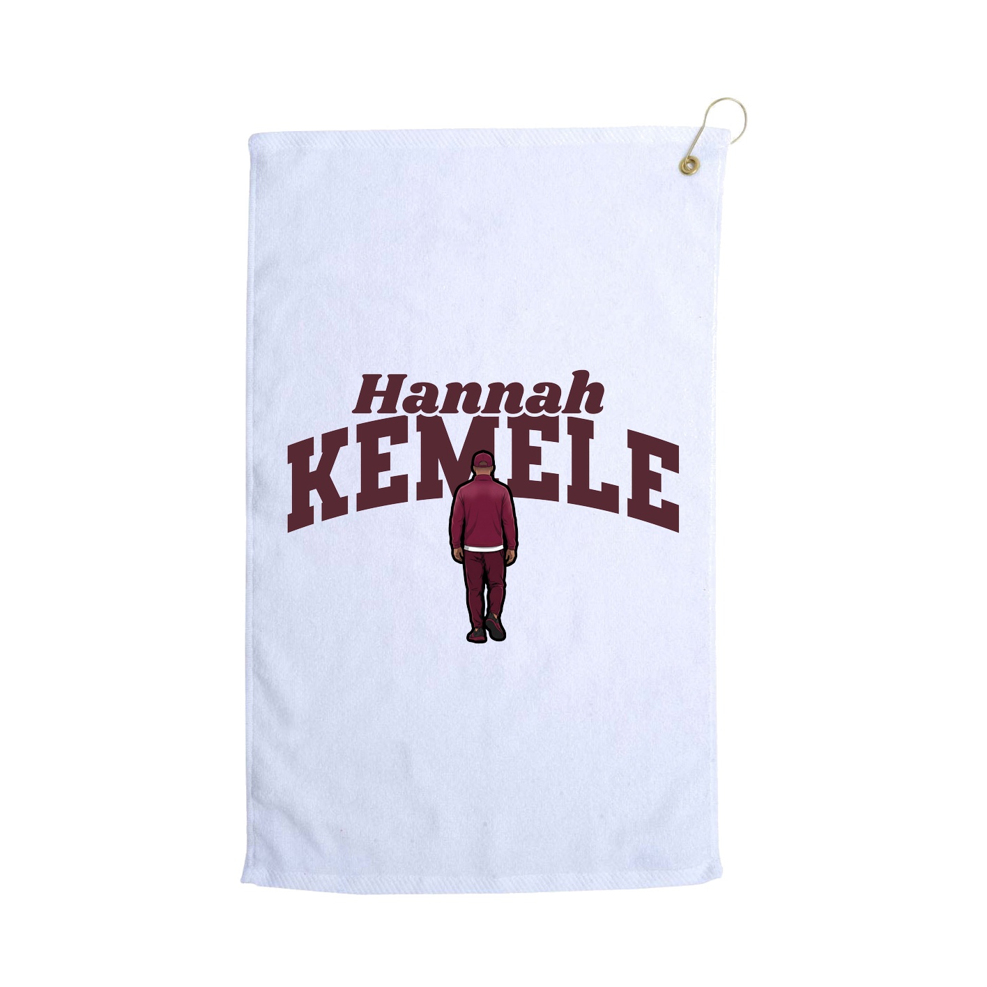 Golf Towel — Signature Arch in White