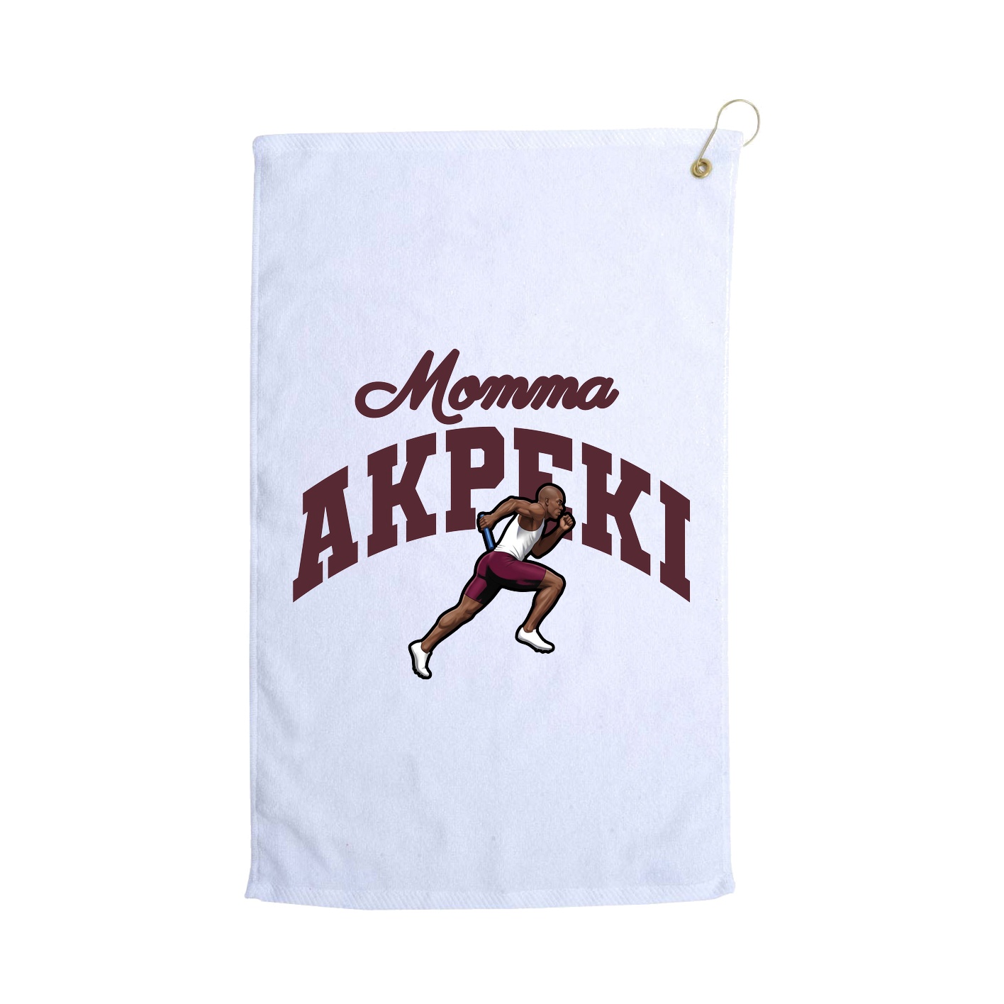 Golf Towel — Mothers Day Arch in White
