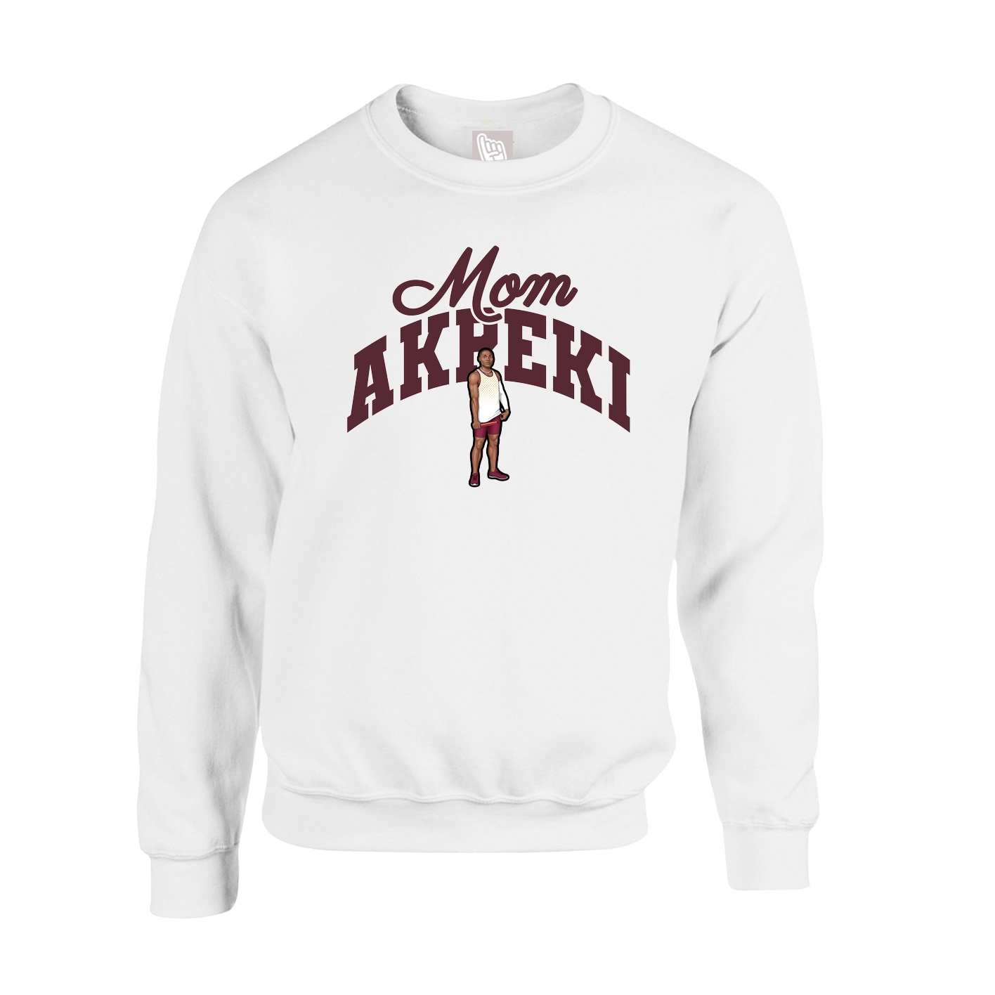Fleece Crew — Mothers Day Arch in White