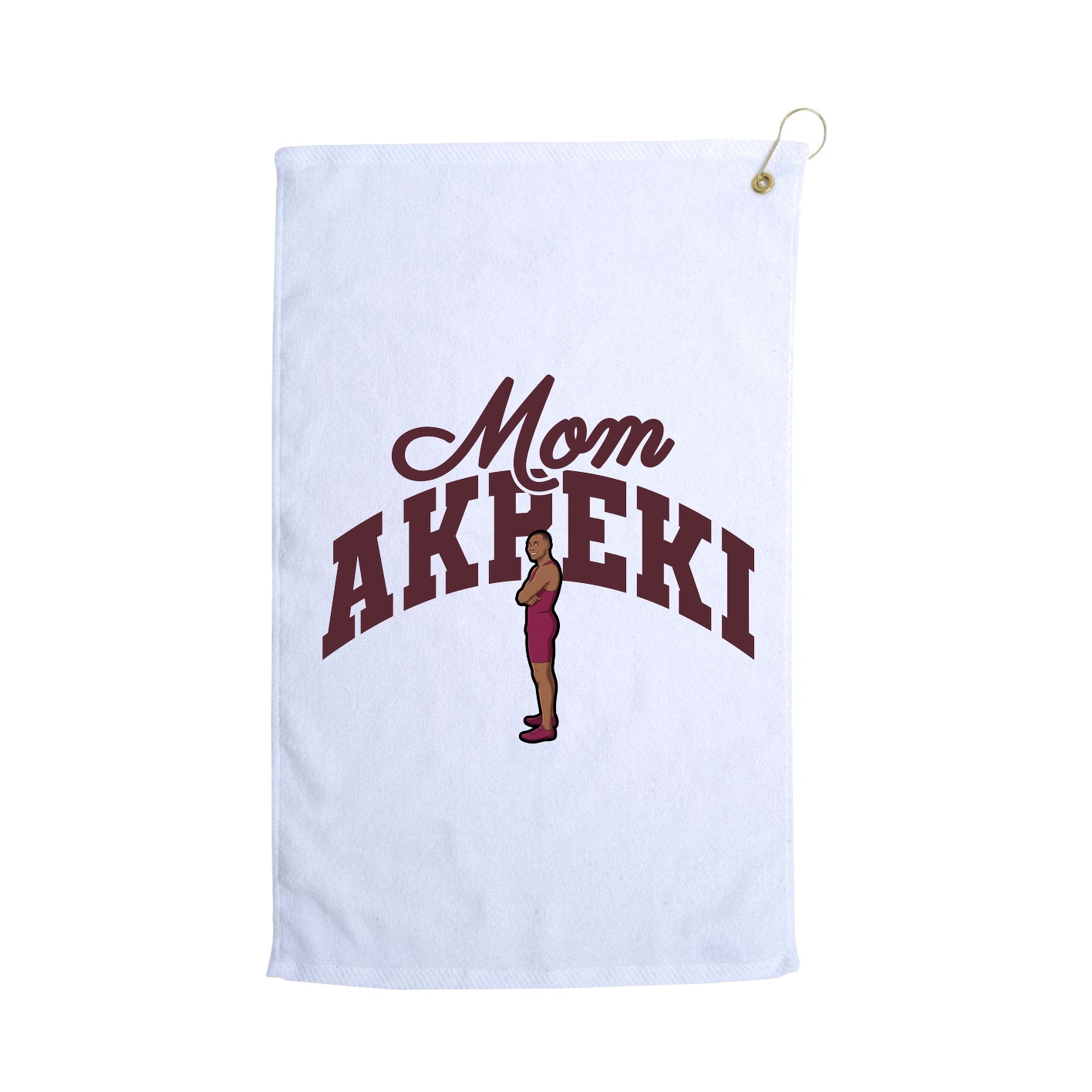 Golf Towel — Mothers Day Arch in White