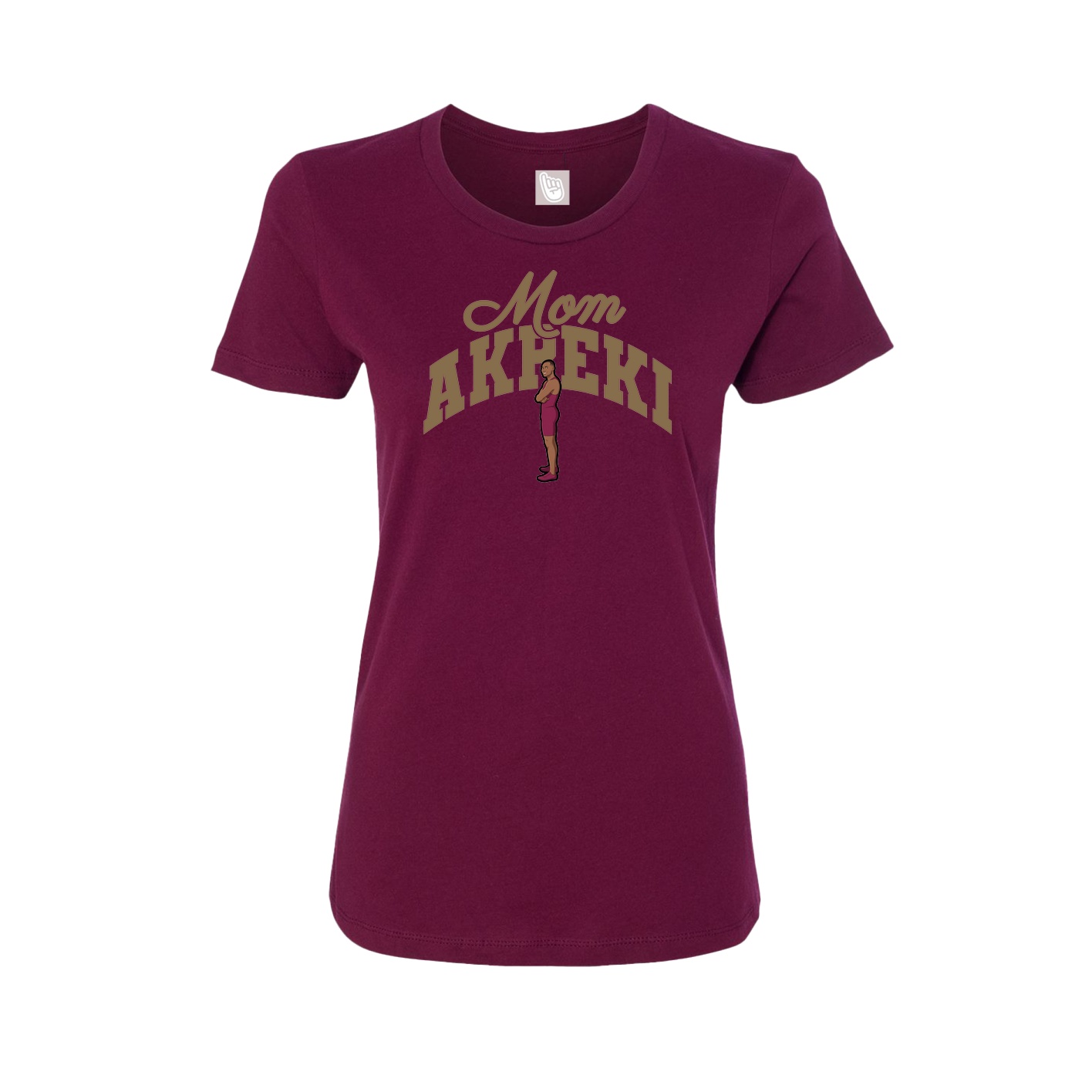 Womens Tee — Mothers Day Arch in Maroon