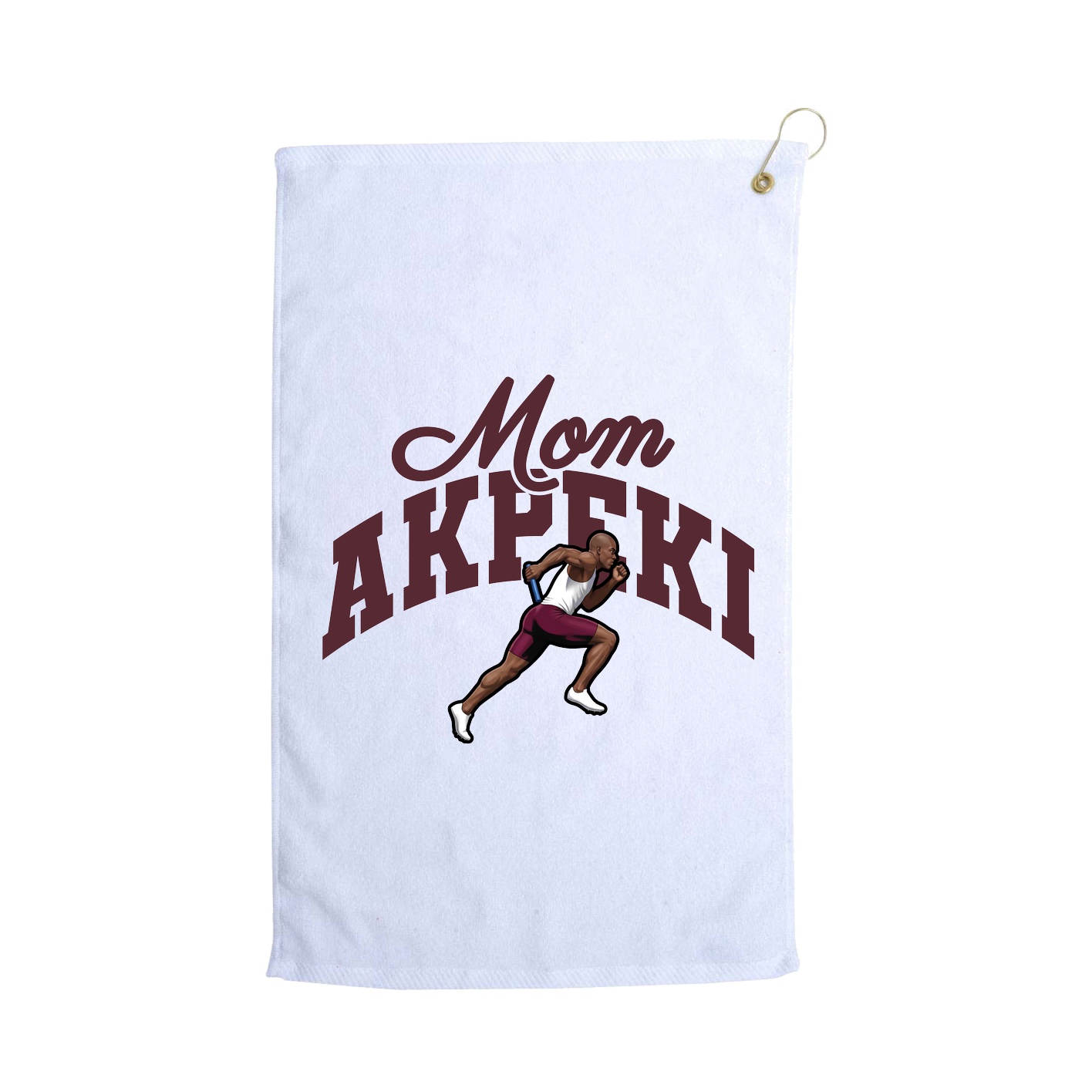 Golf Towel — Mothers Day Arch in White