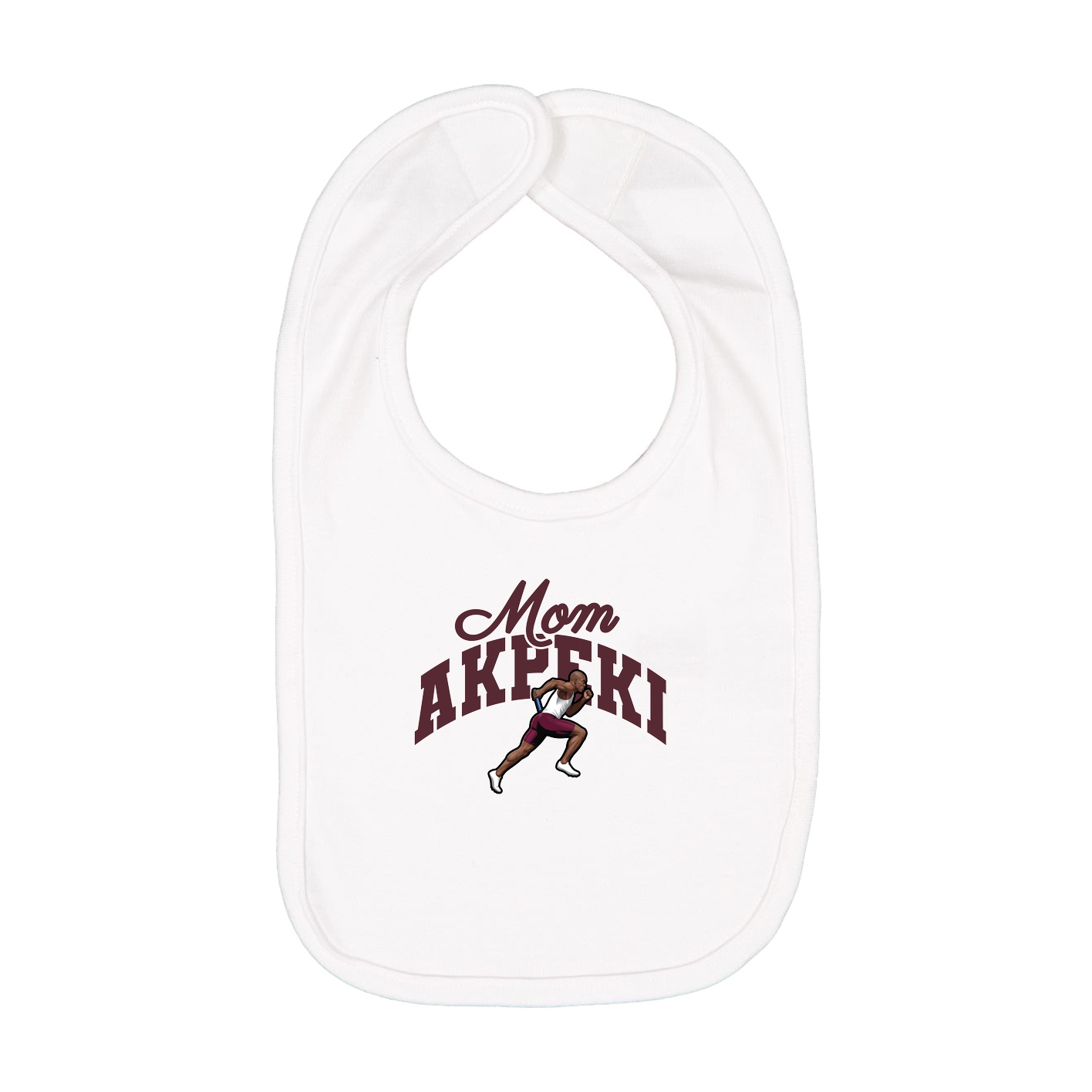 Infant Bib — Mothers Day Arch in White