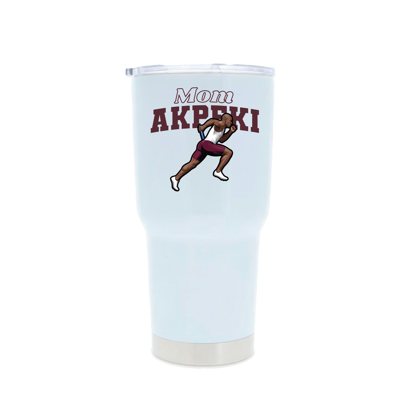 30oz Stainless Steel Tumbler — Mothers Day Block in White