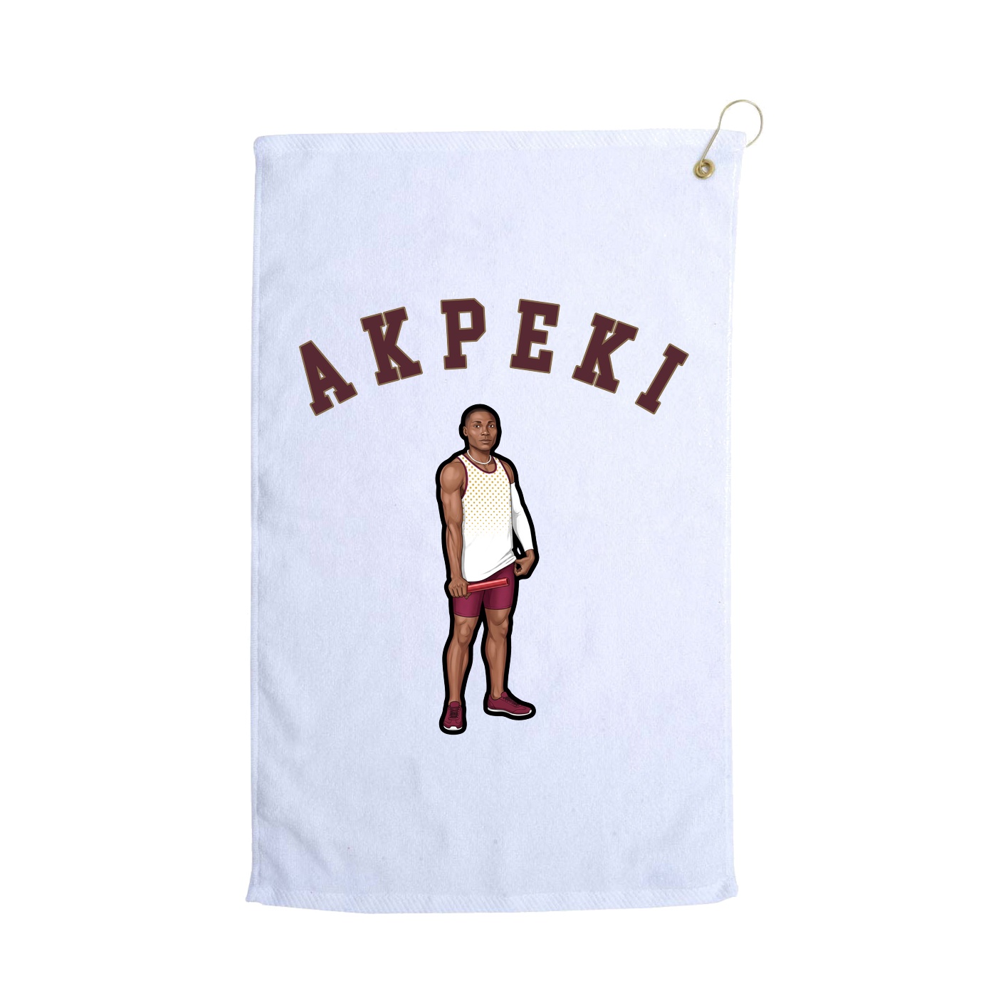 Golf Towel — Shirsey Arch in White