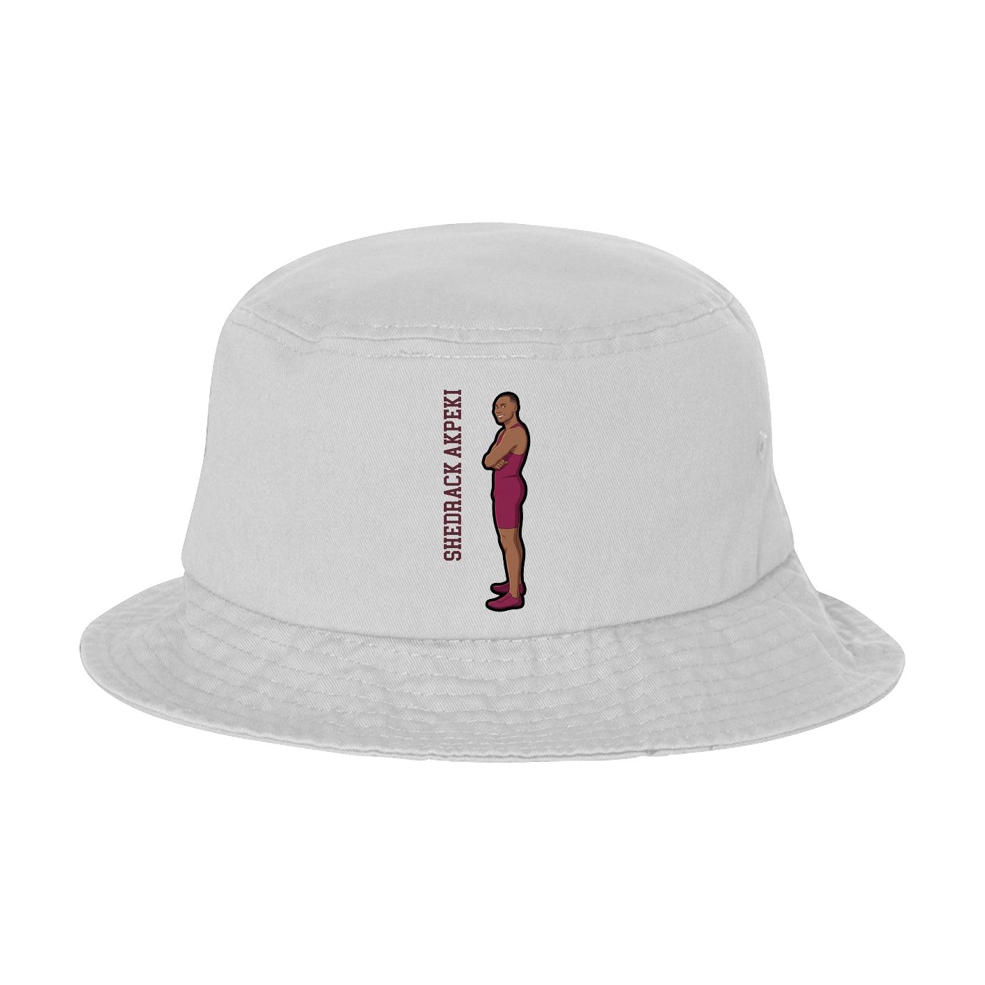 Bucket Cap — Name Vertical in White