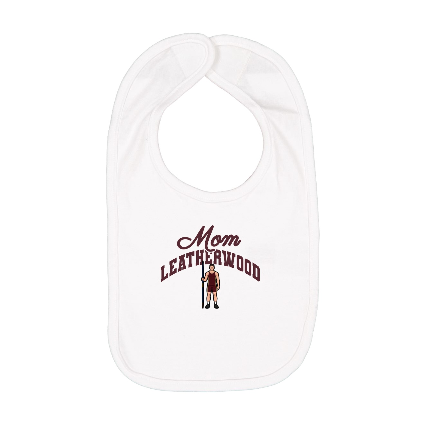 Infant Bib — Mothers Day Arch in White