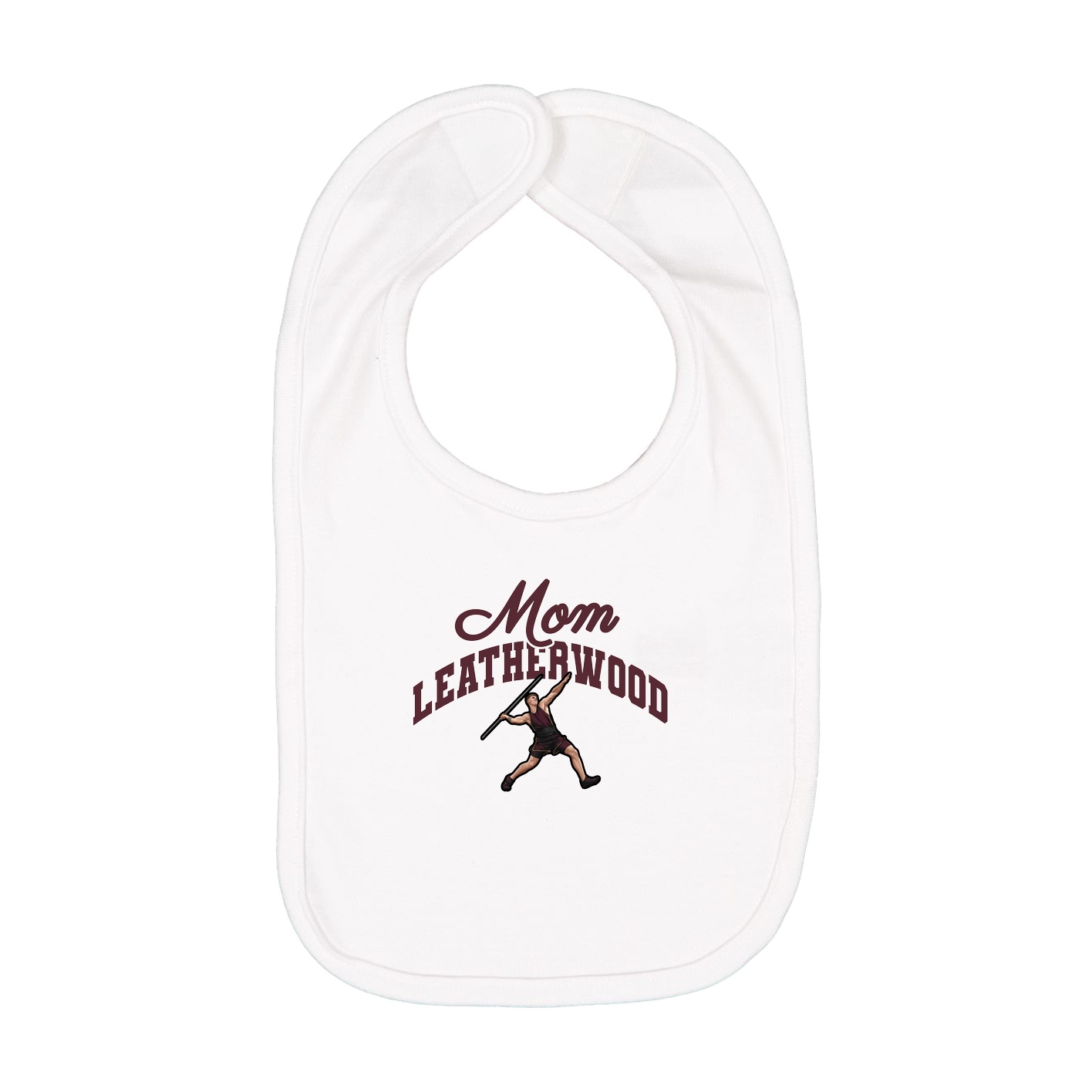 Infant Bib — Mothers Day Arch in White