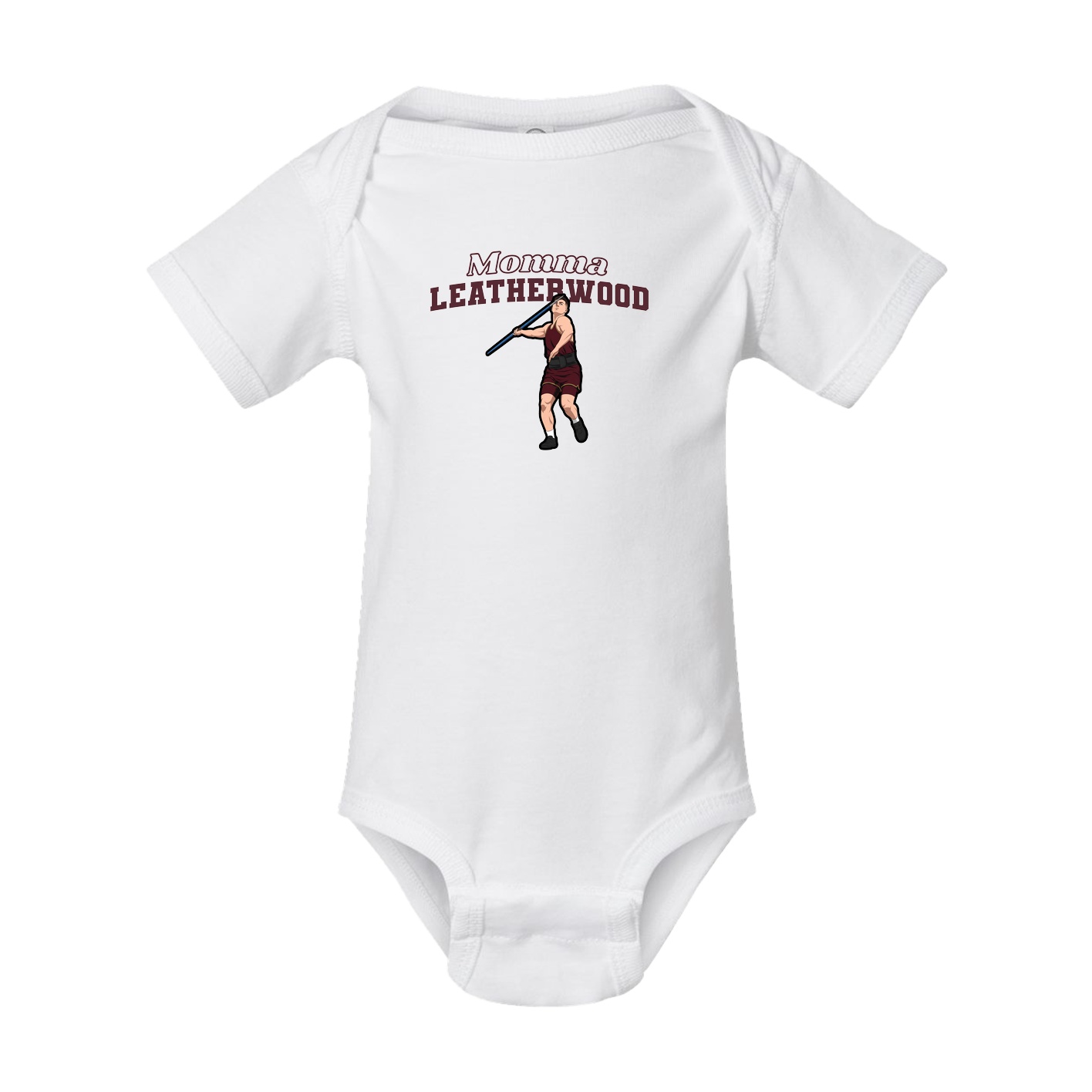 Baby Onesie — Mothers Day Block in White