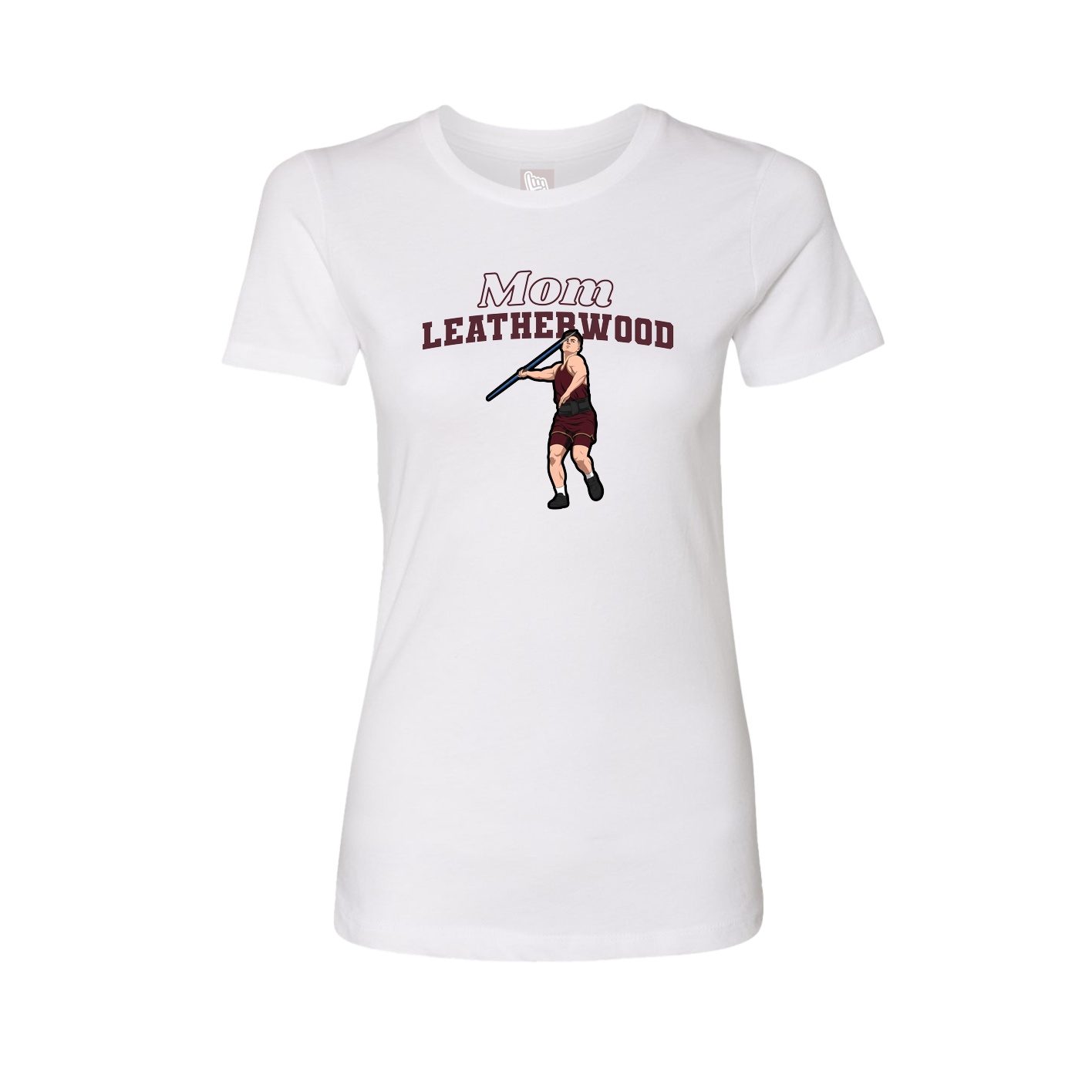 Womens Tee — Mothers Day Block in White