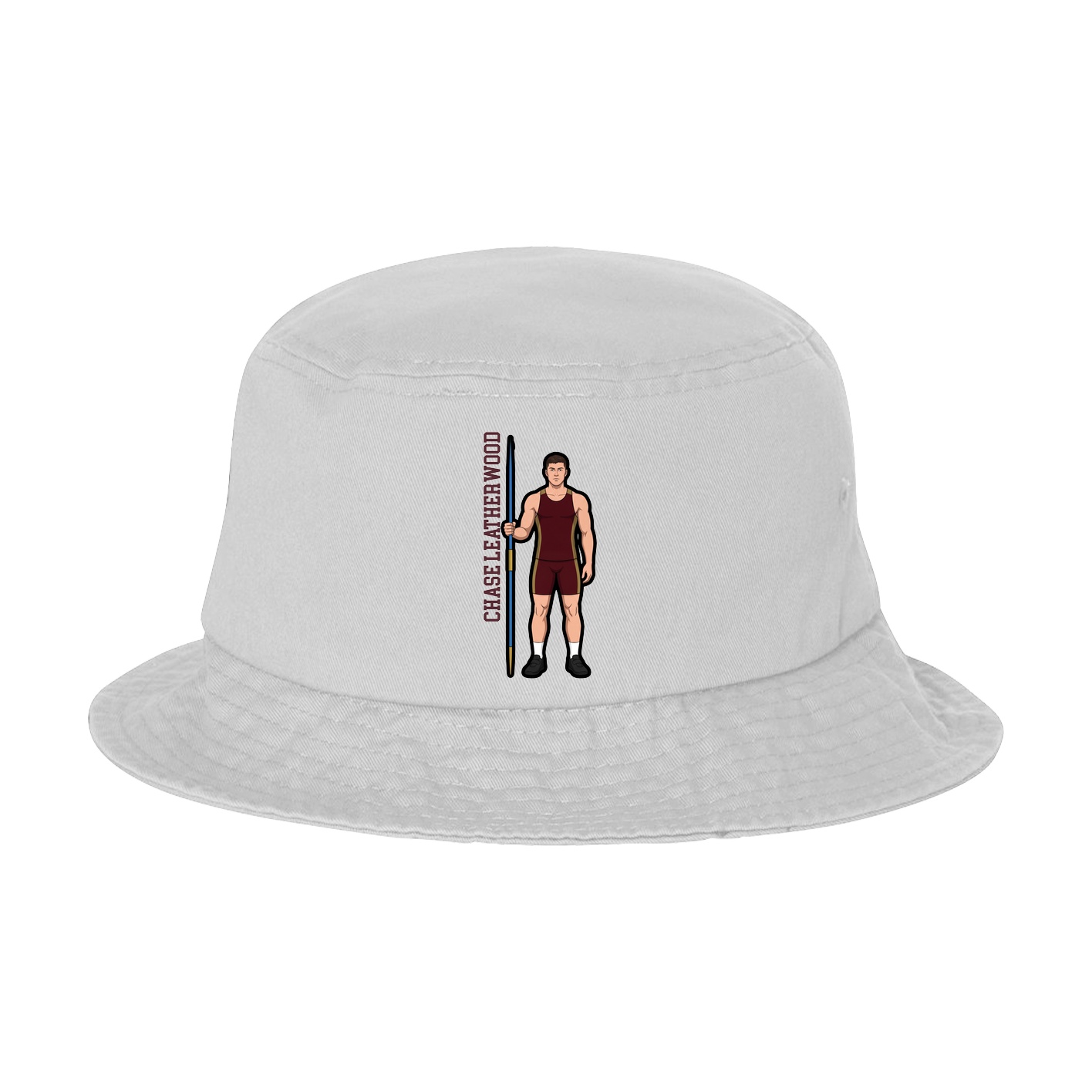 Bucket Cap — Name Vertical in White