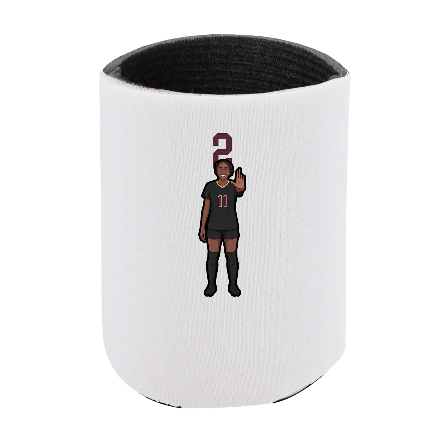 Can Holder — Number Top in White