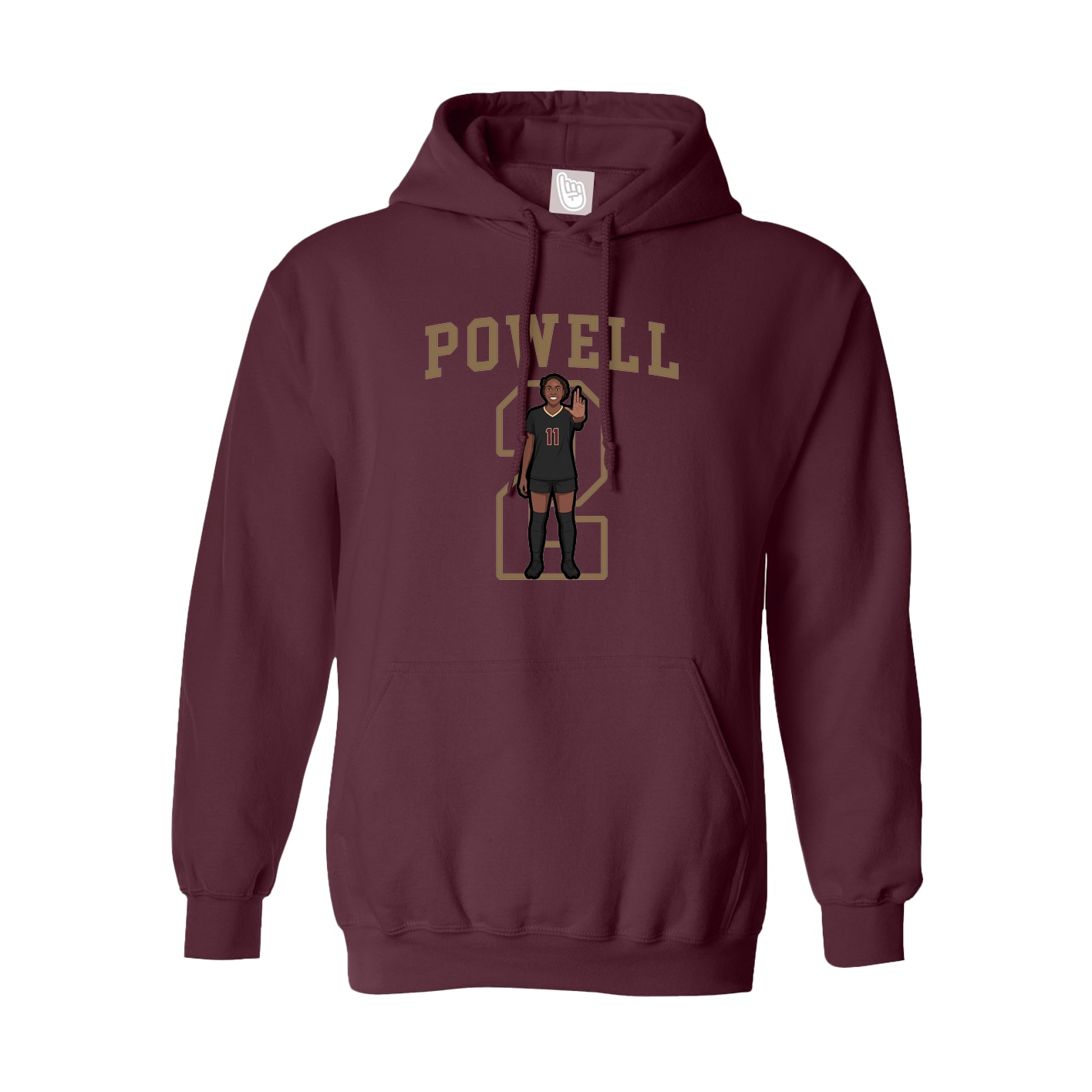 Hoodie — Shirsey in Maroon