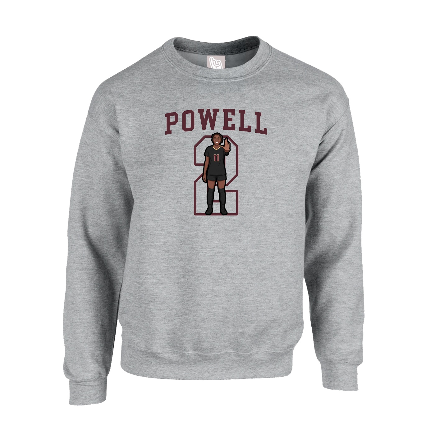 Fleece Crew — Shirsey in Grey