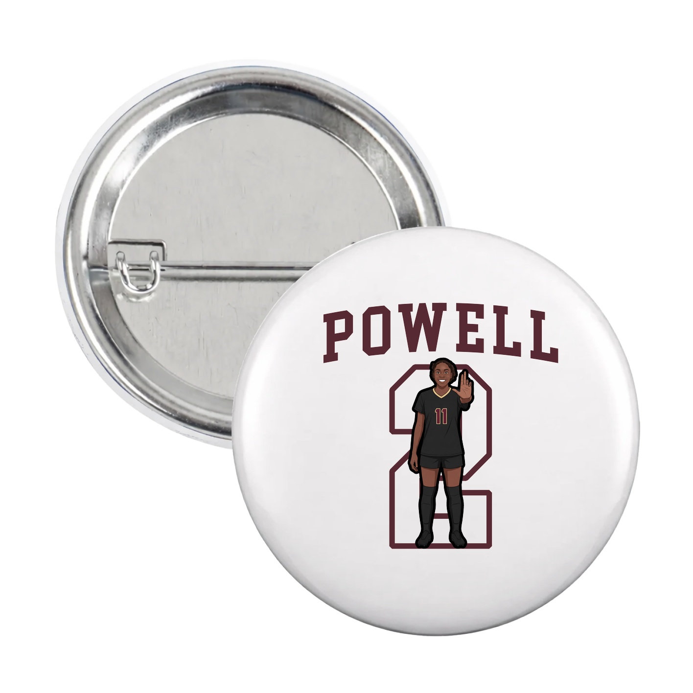Game Day Button — Shirsey in White