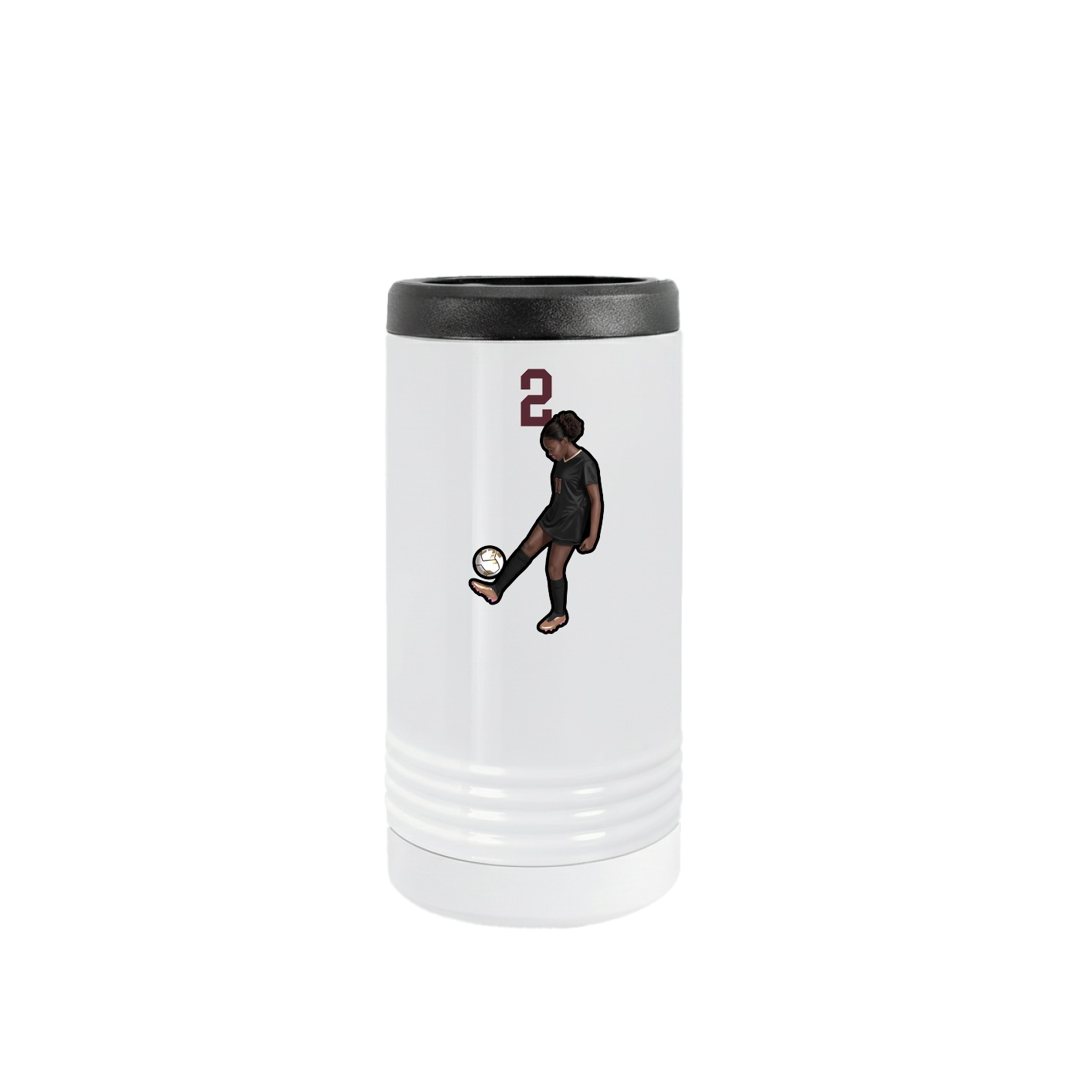 Slim Beverage Holder — Number Top in White