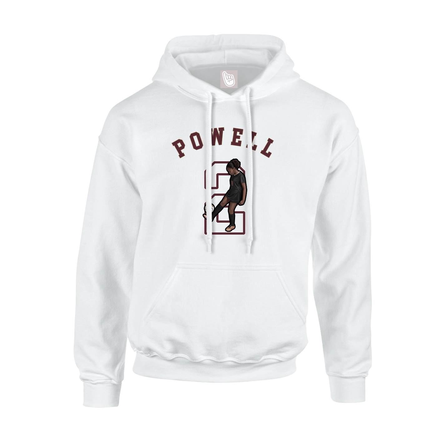 Hoodie — Shirsey Arch in White