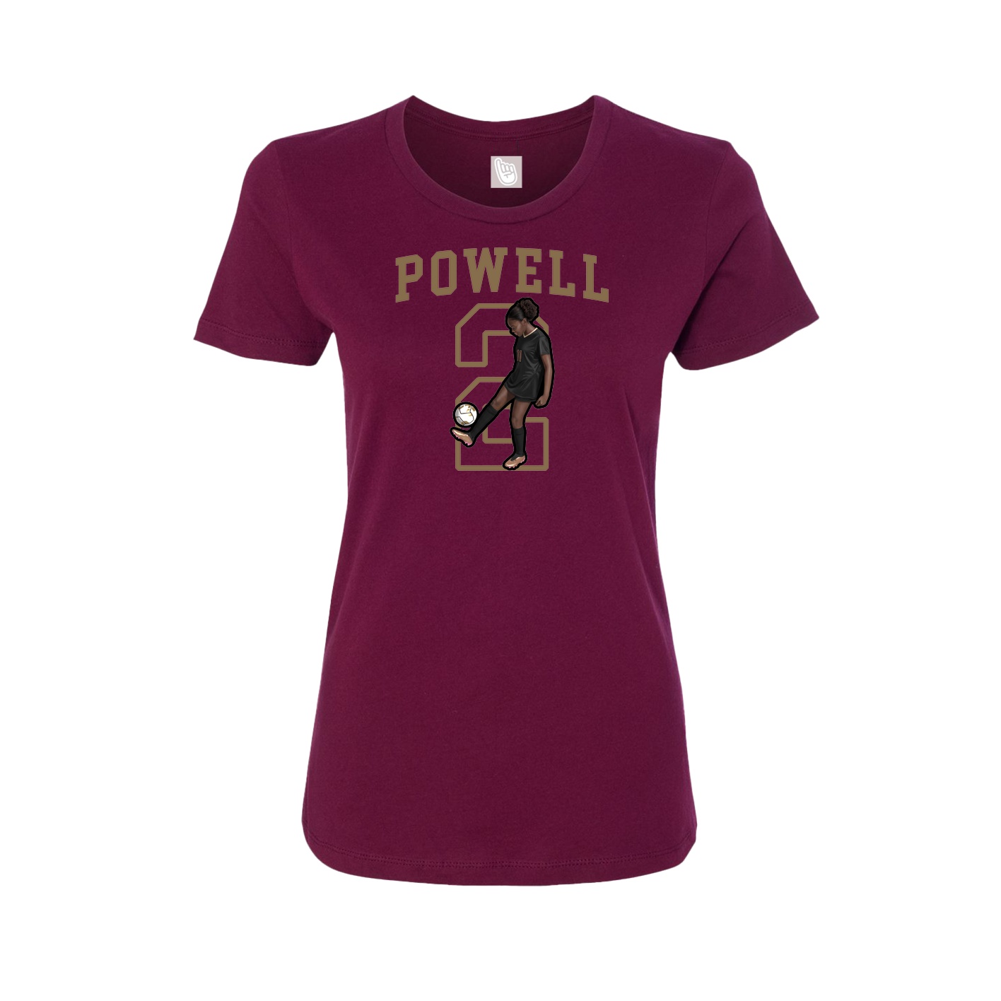 Fitted Women's Tee — Shirsey in Maroon