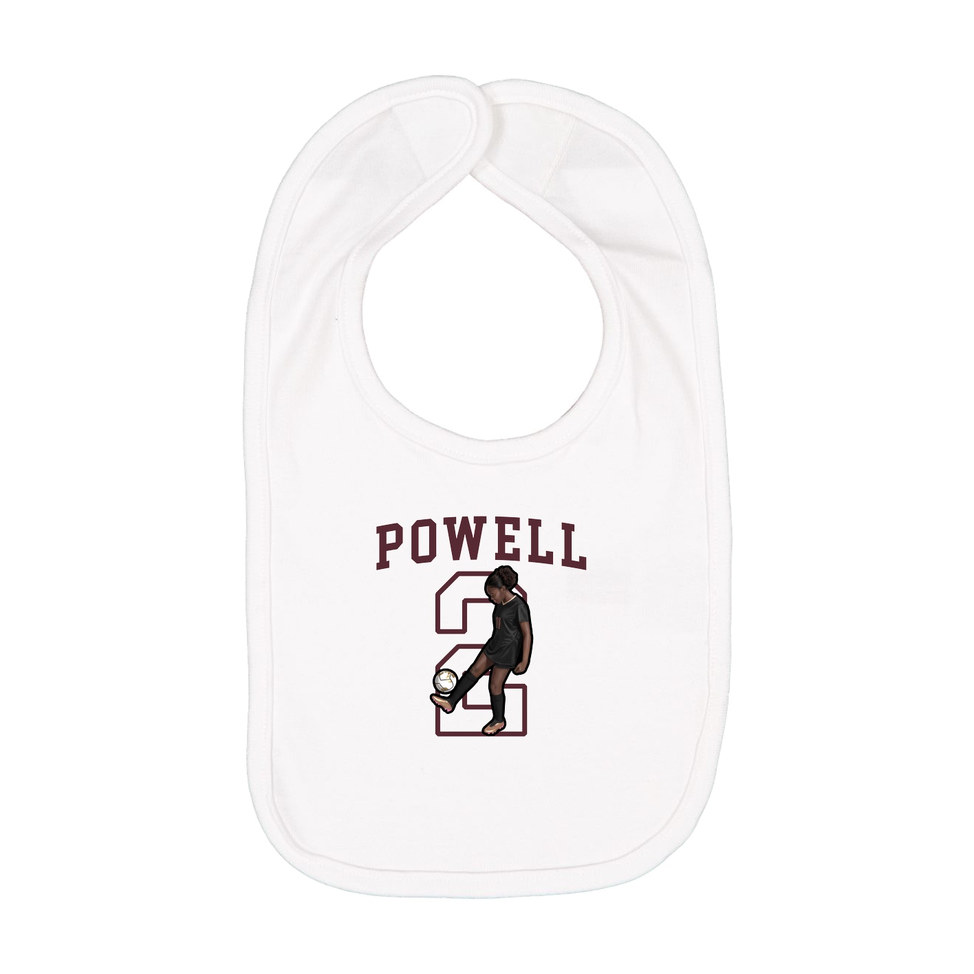 Infant Bib — Shirsey in White