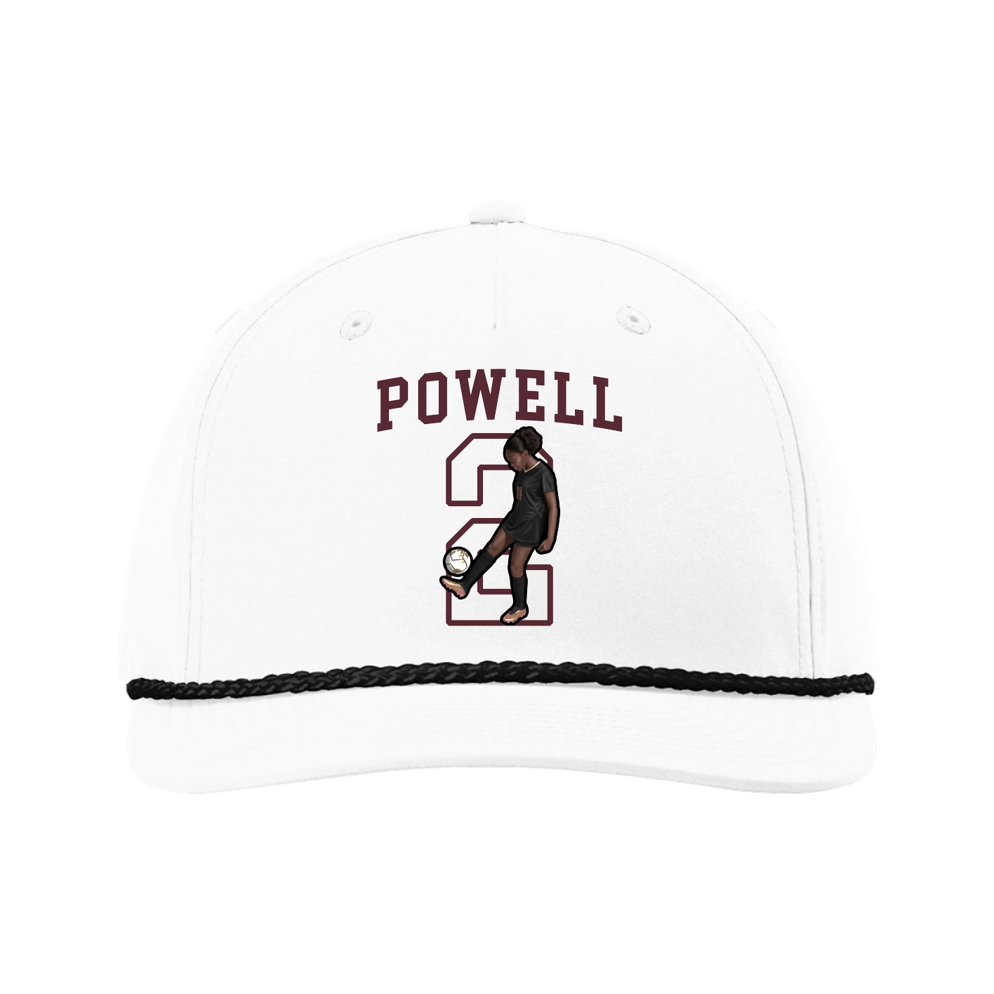 Five-Panel Classic Rope Cap — Shirsey in White