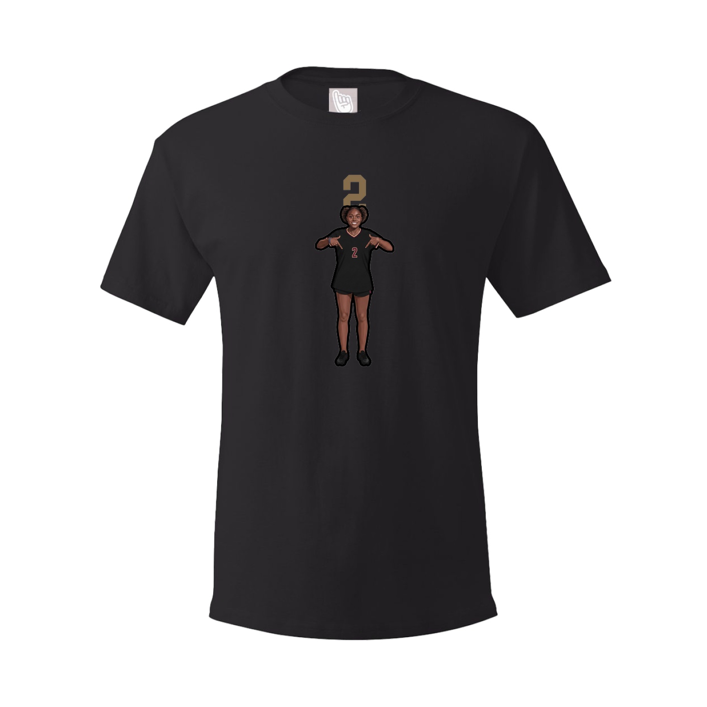 Tee — Number Top in Black