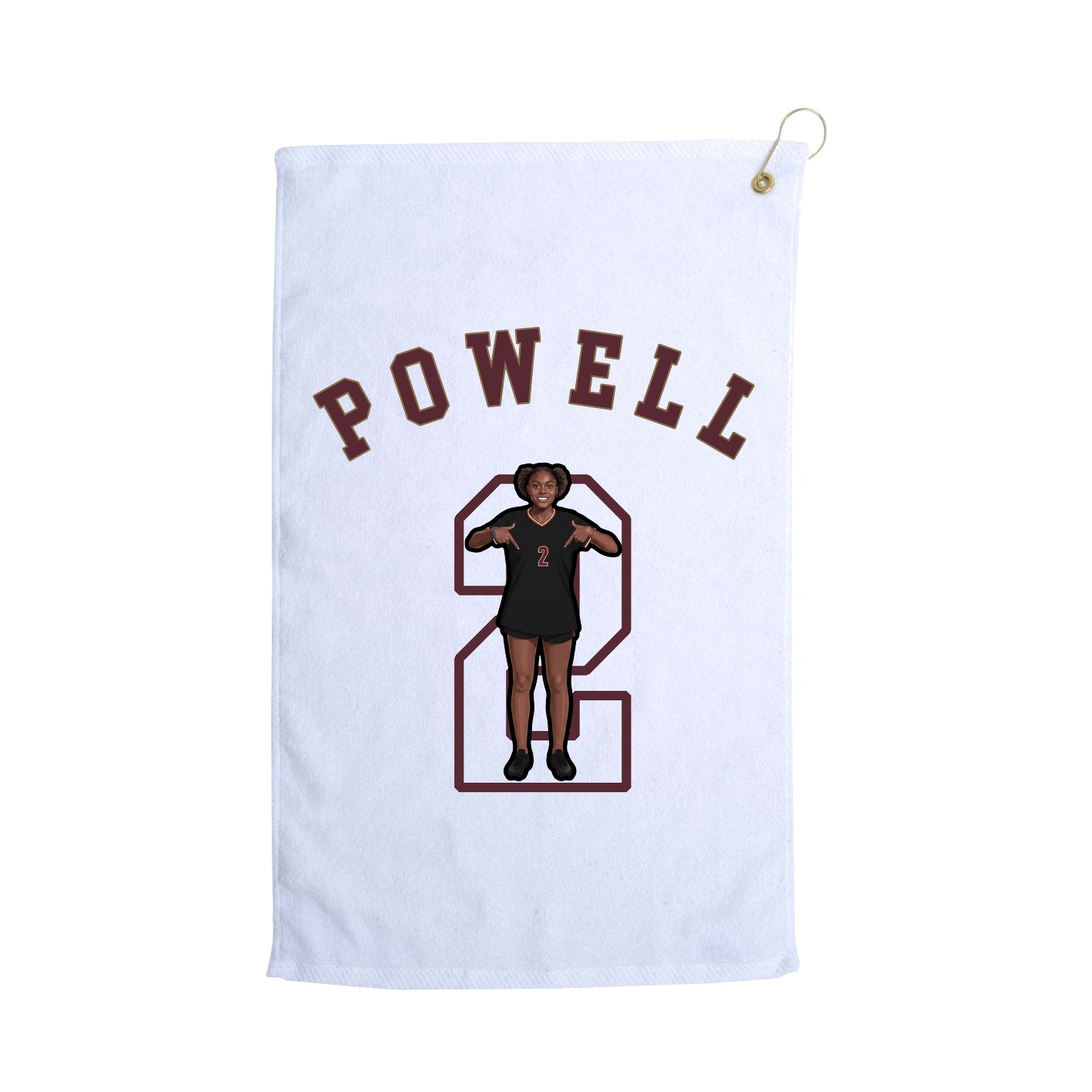 Golf Towel — Shirsey Arch in White